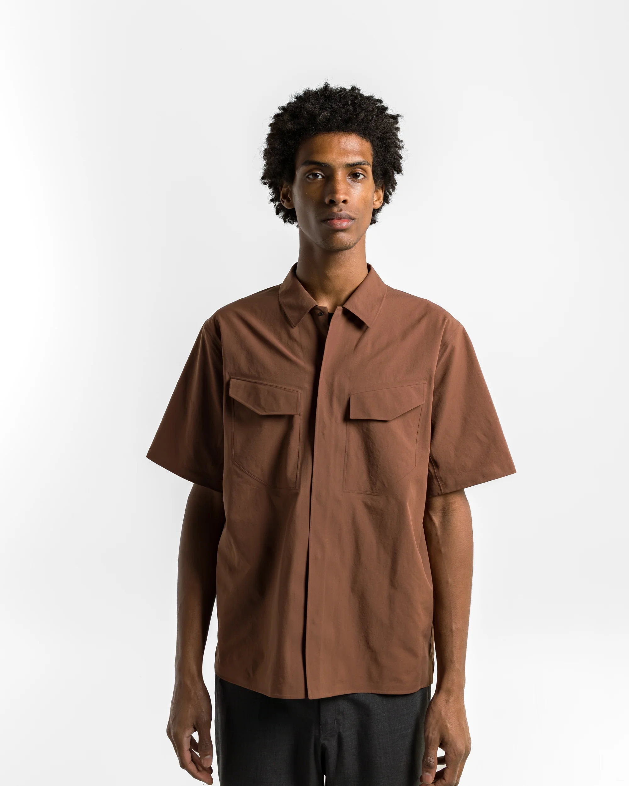 Field SS Shirt - Ganache - Image 2