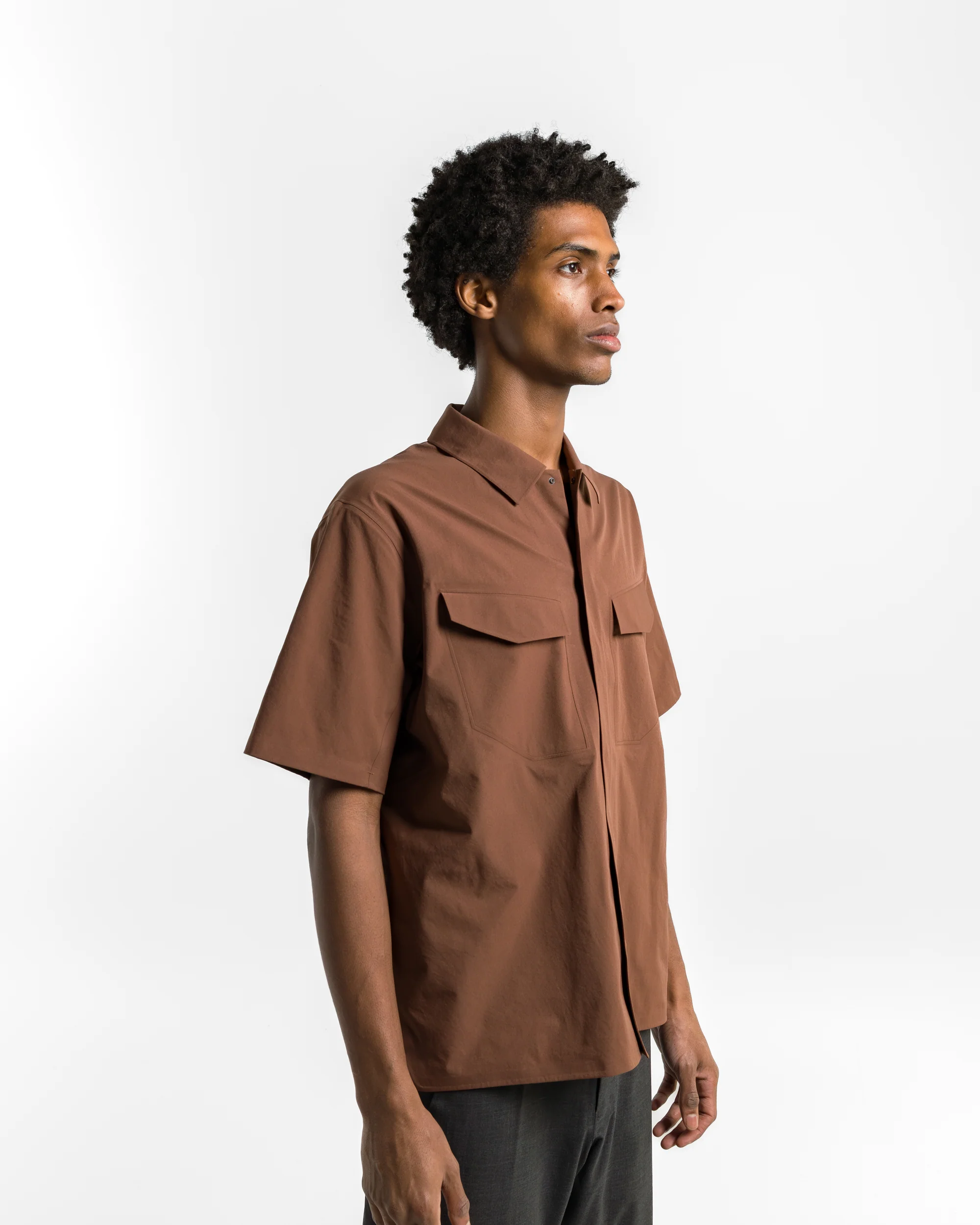 Field SS Shirt - Ganache - Image 3