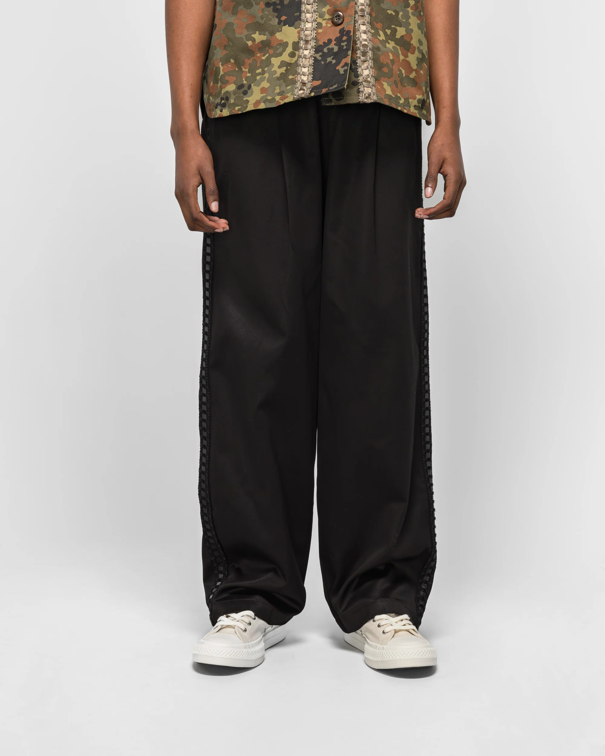 Braided Relax Pant - Black - Image 2