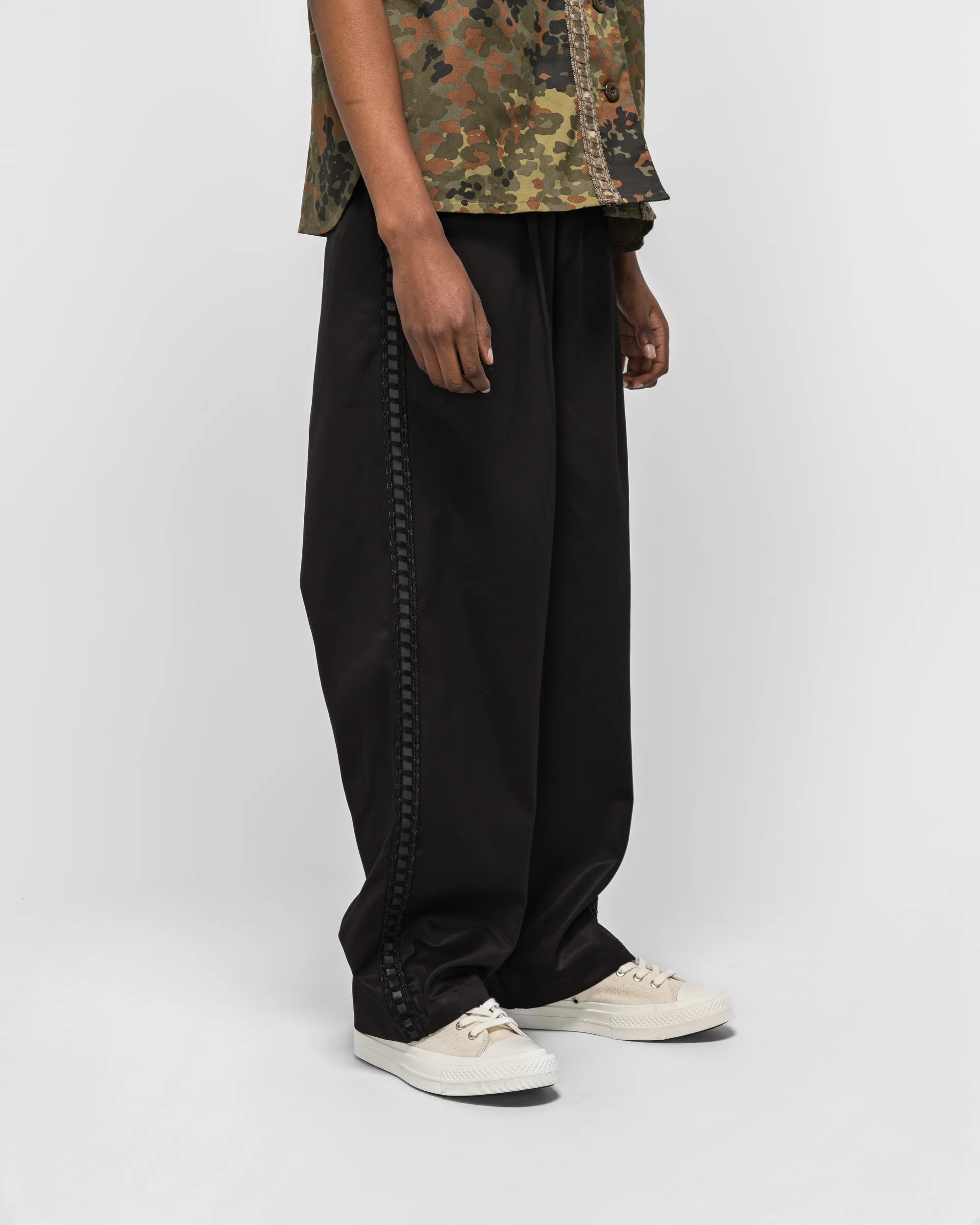 Braided Relax Pant - Black - Image 3