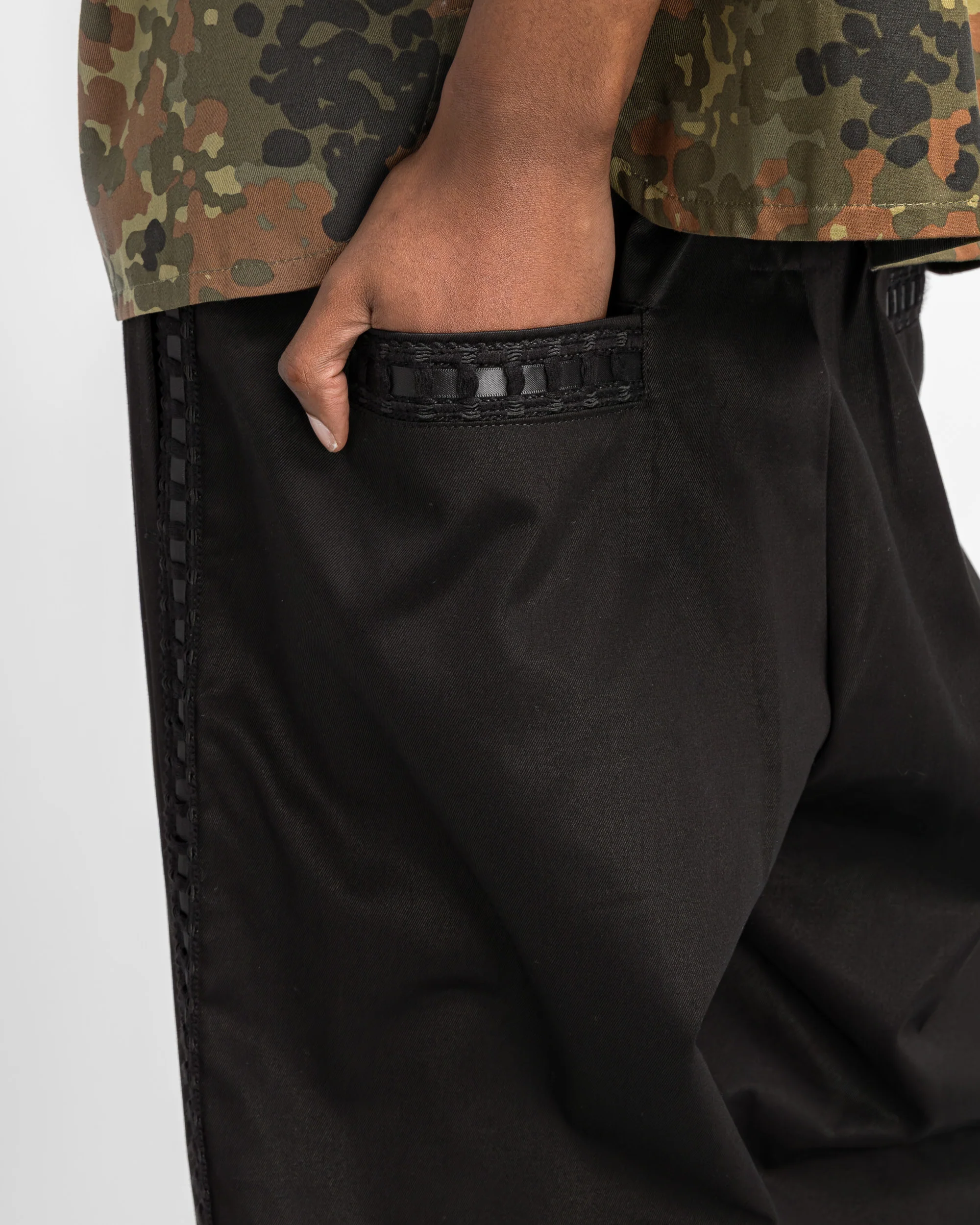 Braided Relax Pant - Black - Image 5