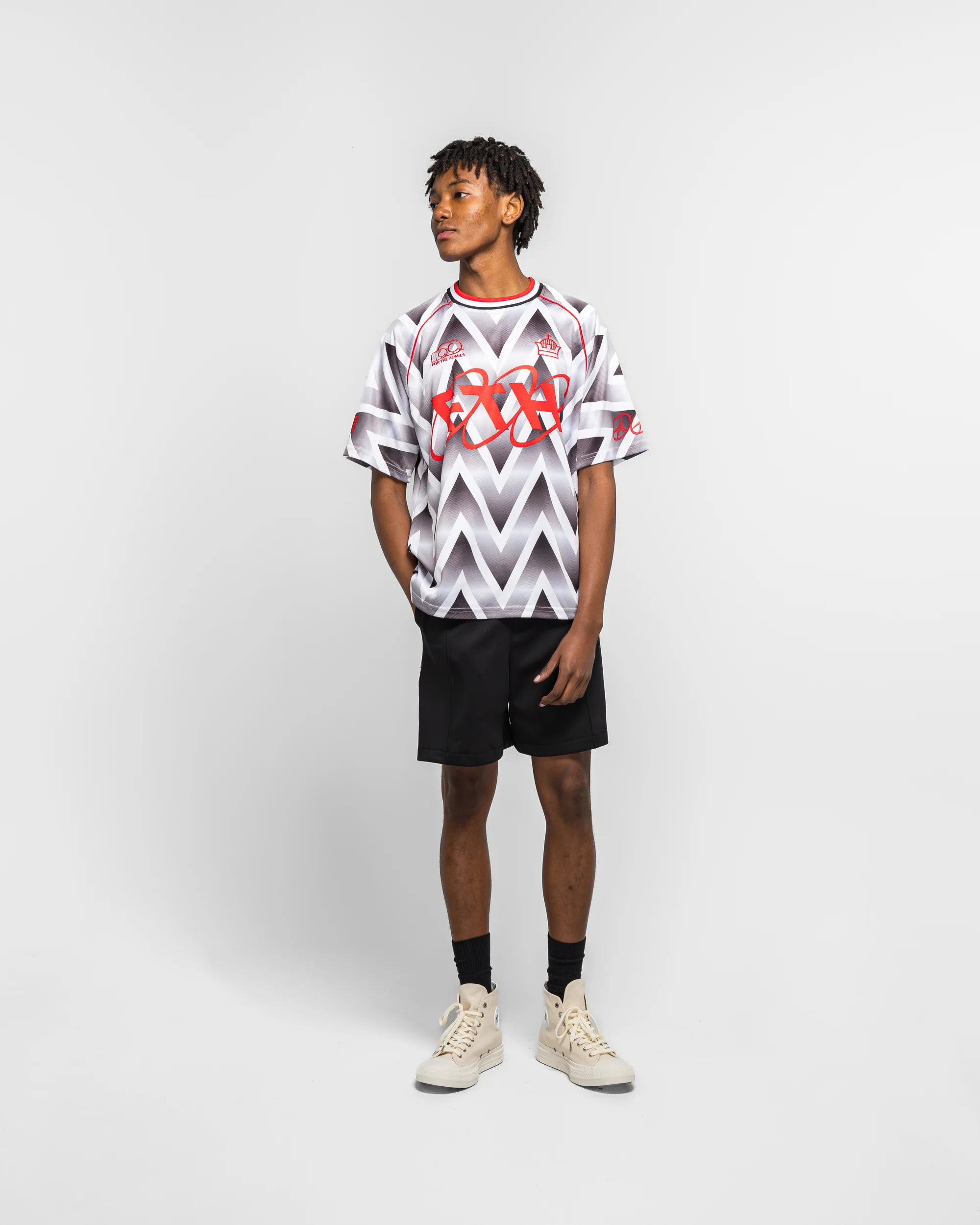 Bruised Soccer Jersey - White - Image 5
