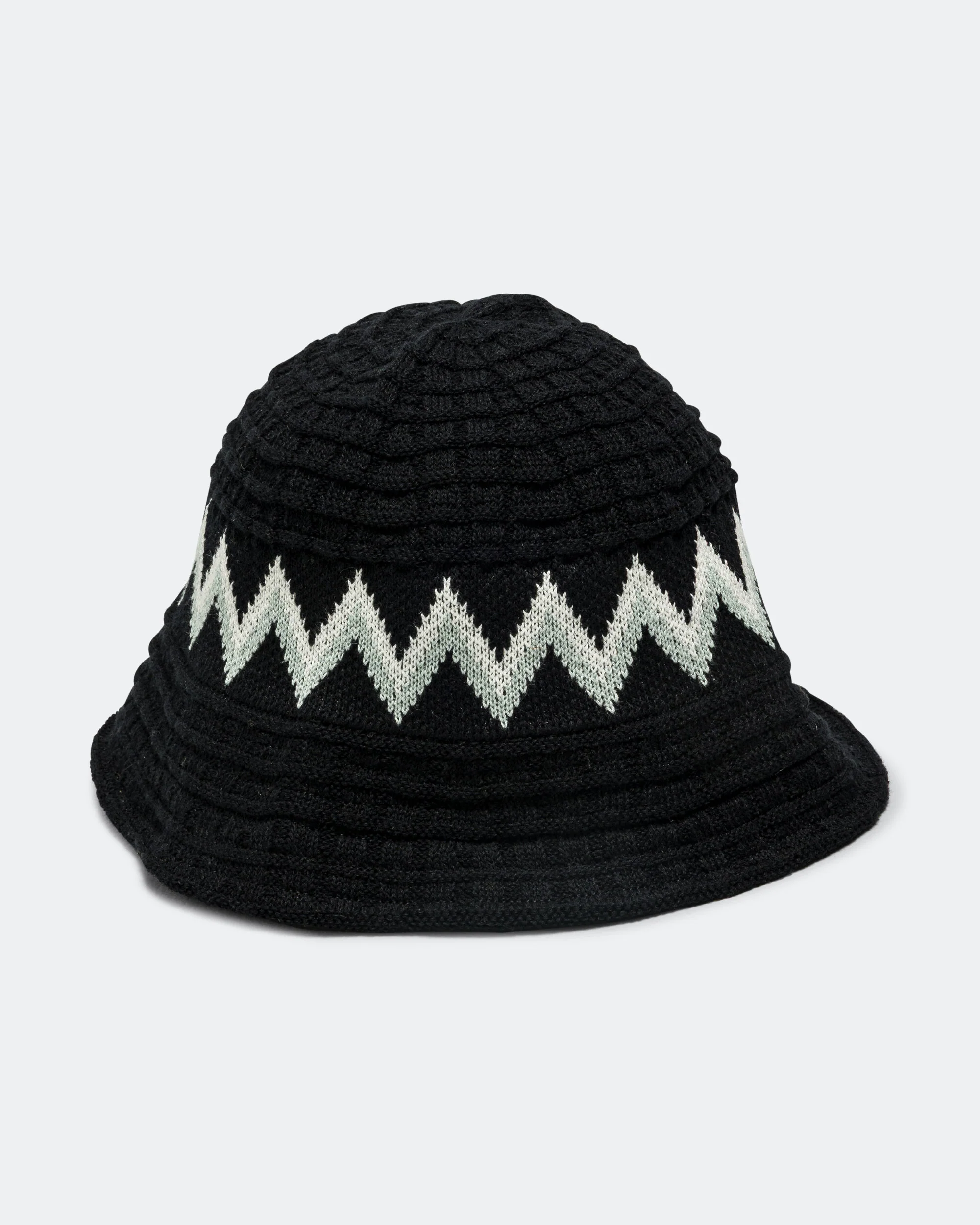 Waffle Tulip Hat - Black