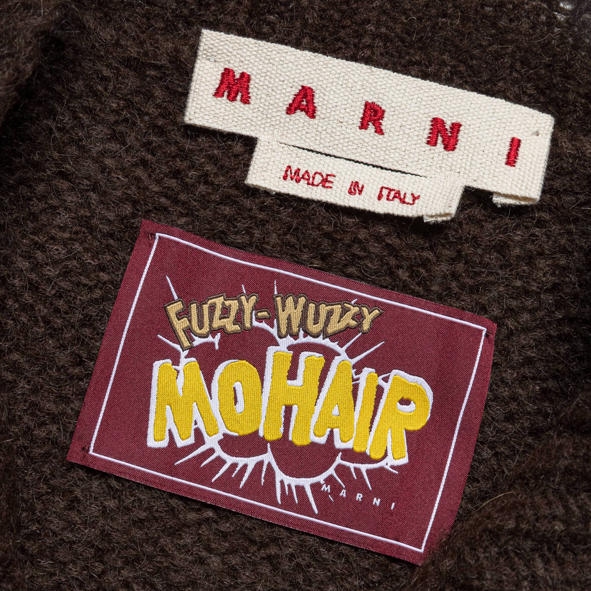 Mohair Cardigan - Brown - Image 3