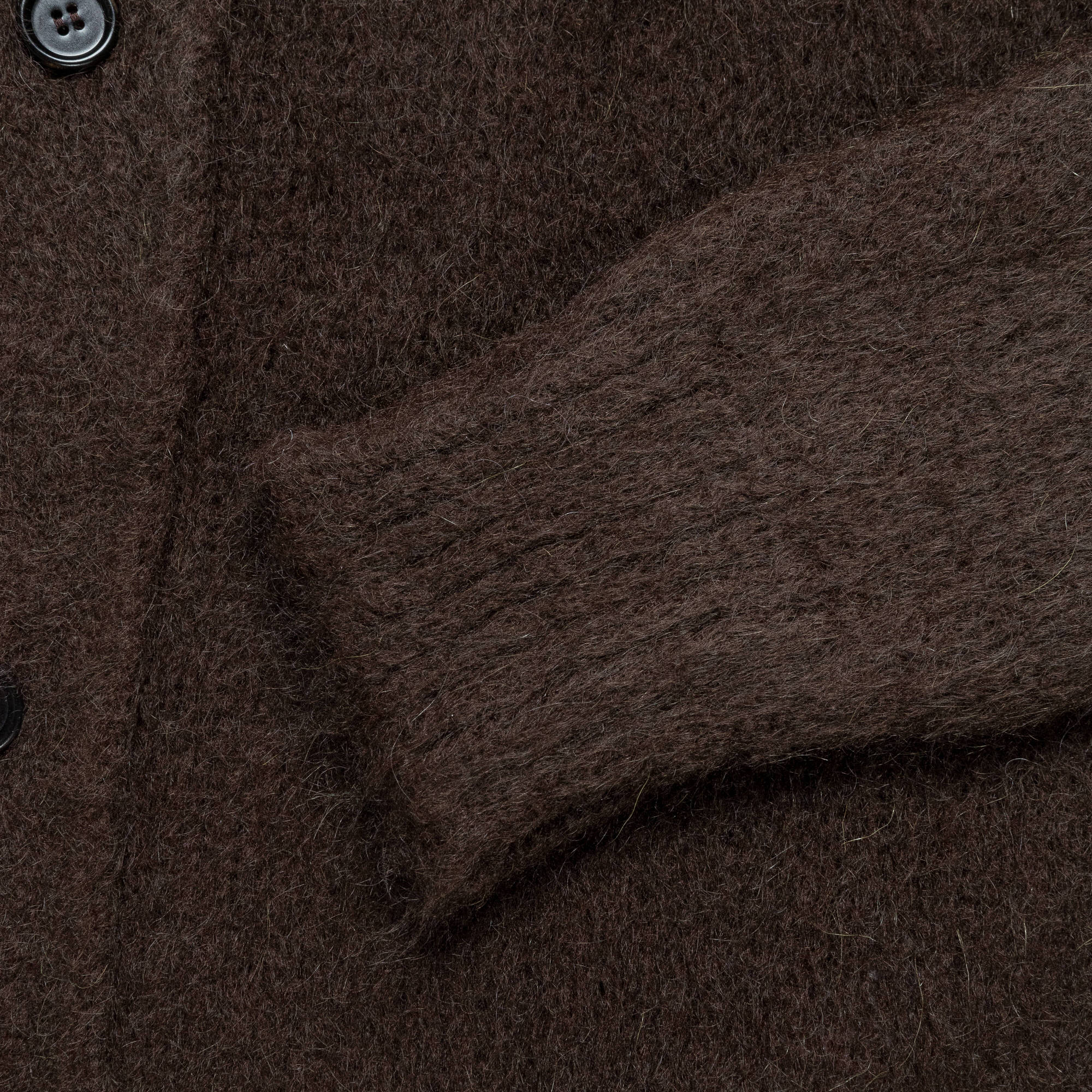 Mohair Cardigan - Brown - Image 4