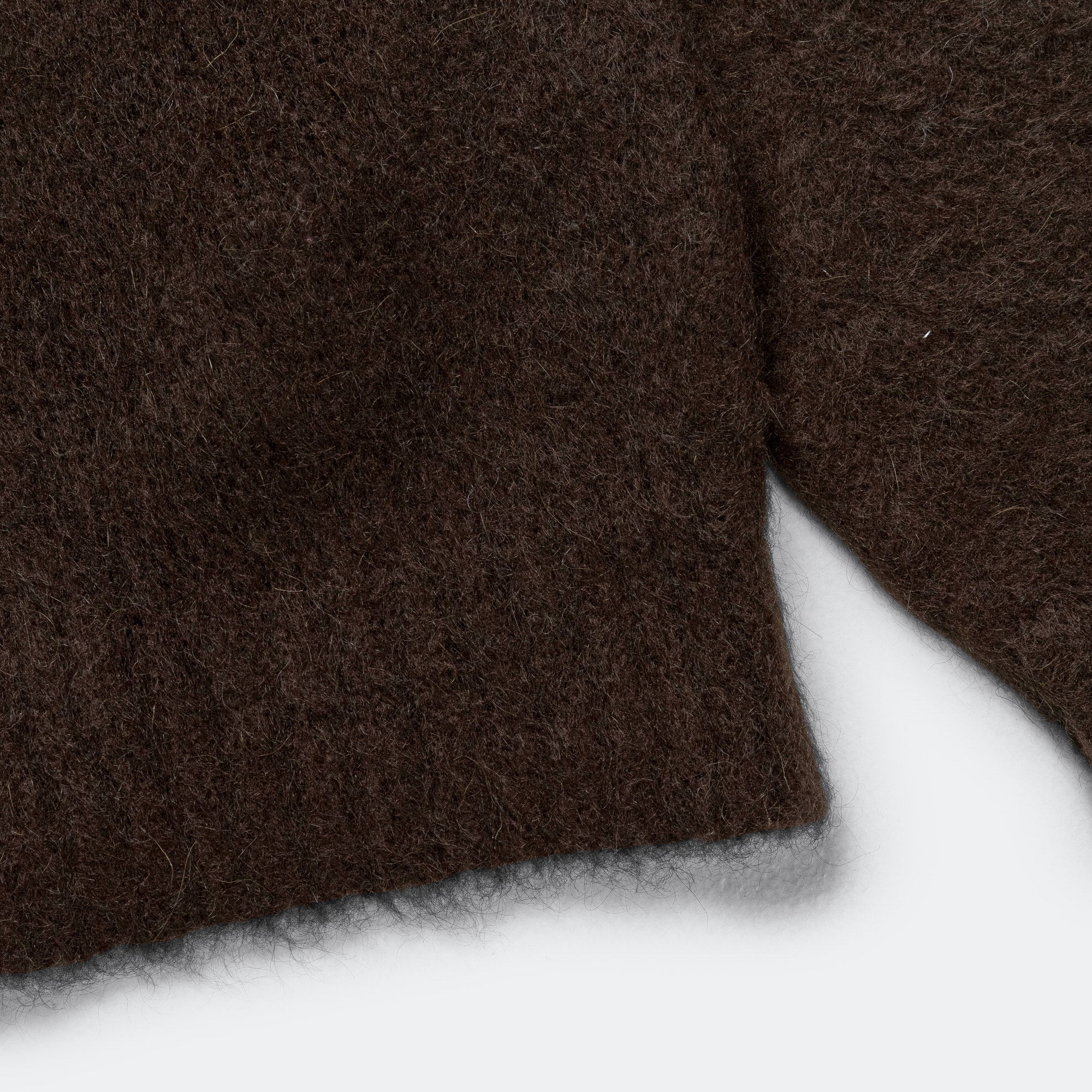 Mohair Cardigan - Brown - Image 6