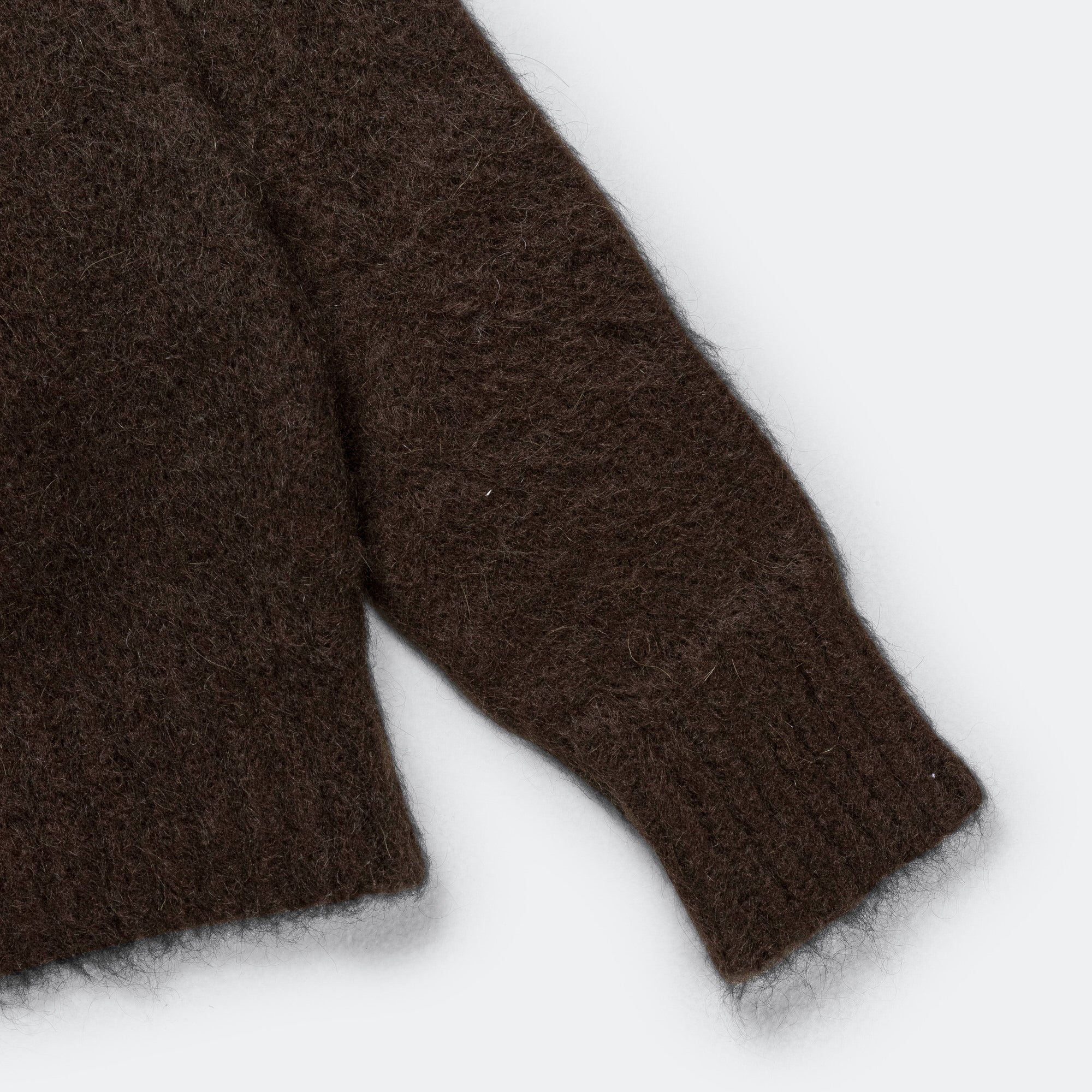 Mohair Cardigan - Brown - Image 7