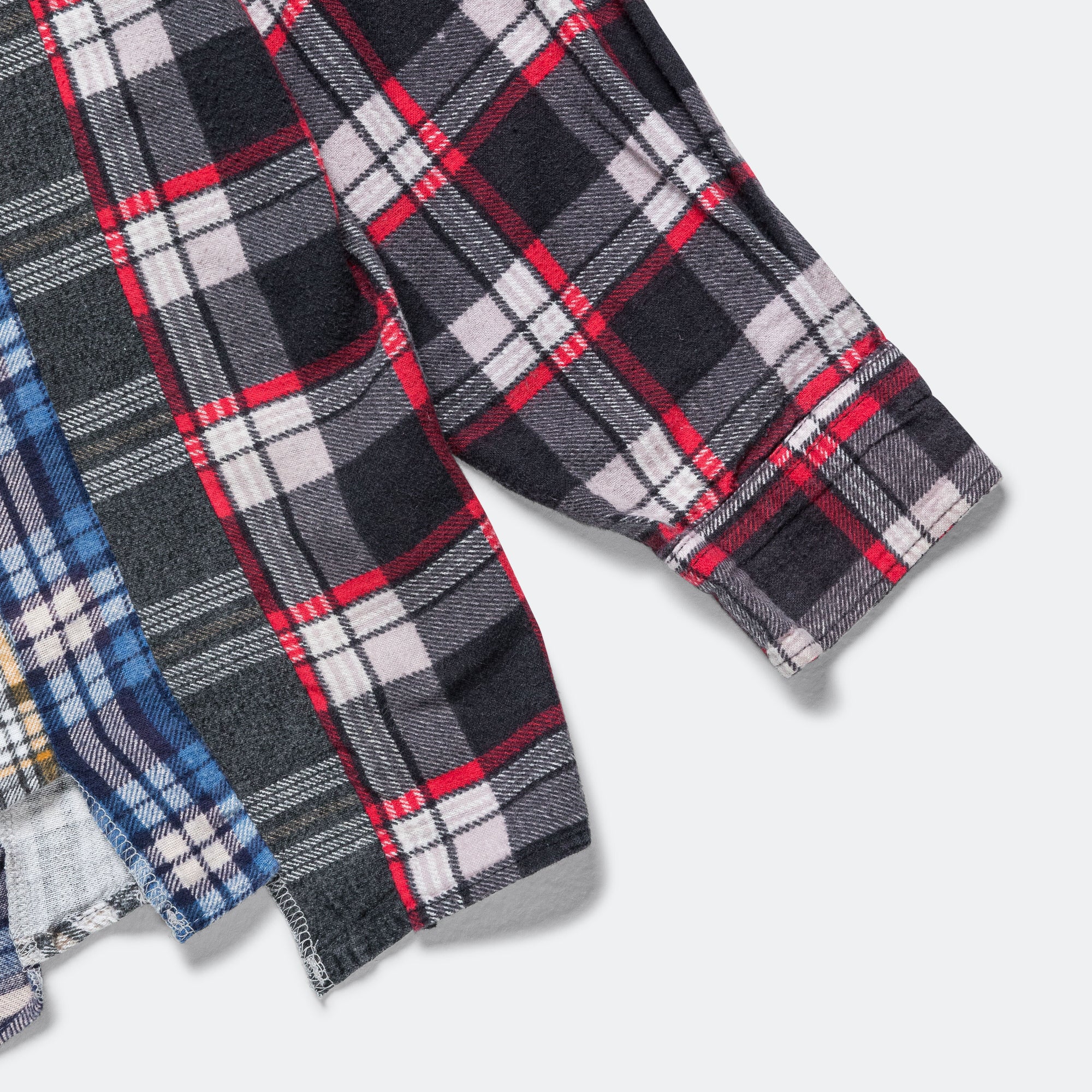 FW24 Rebuild Flannel 7 Cuts Shirt - X-Small #1 - Image 6