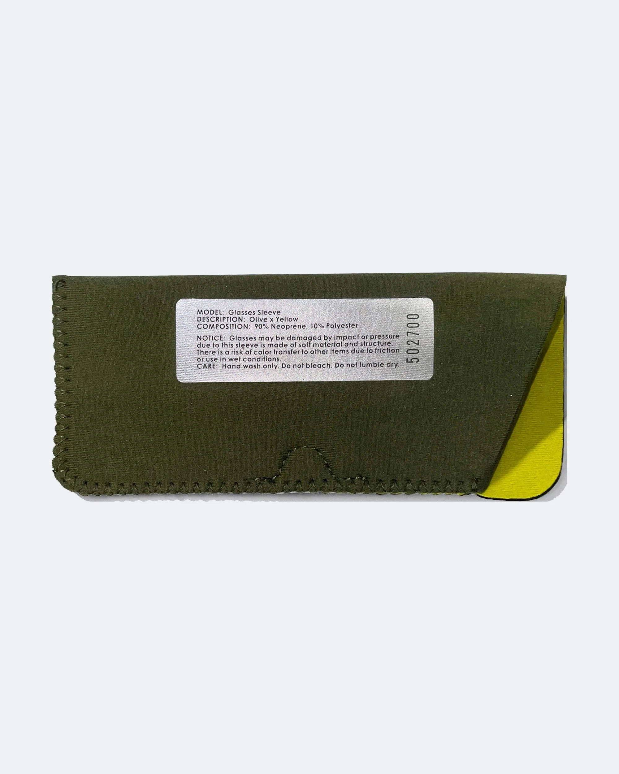 Glasses Sleeve - Olive/Yellow