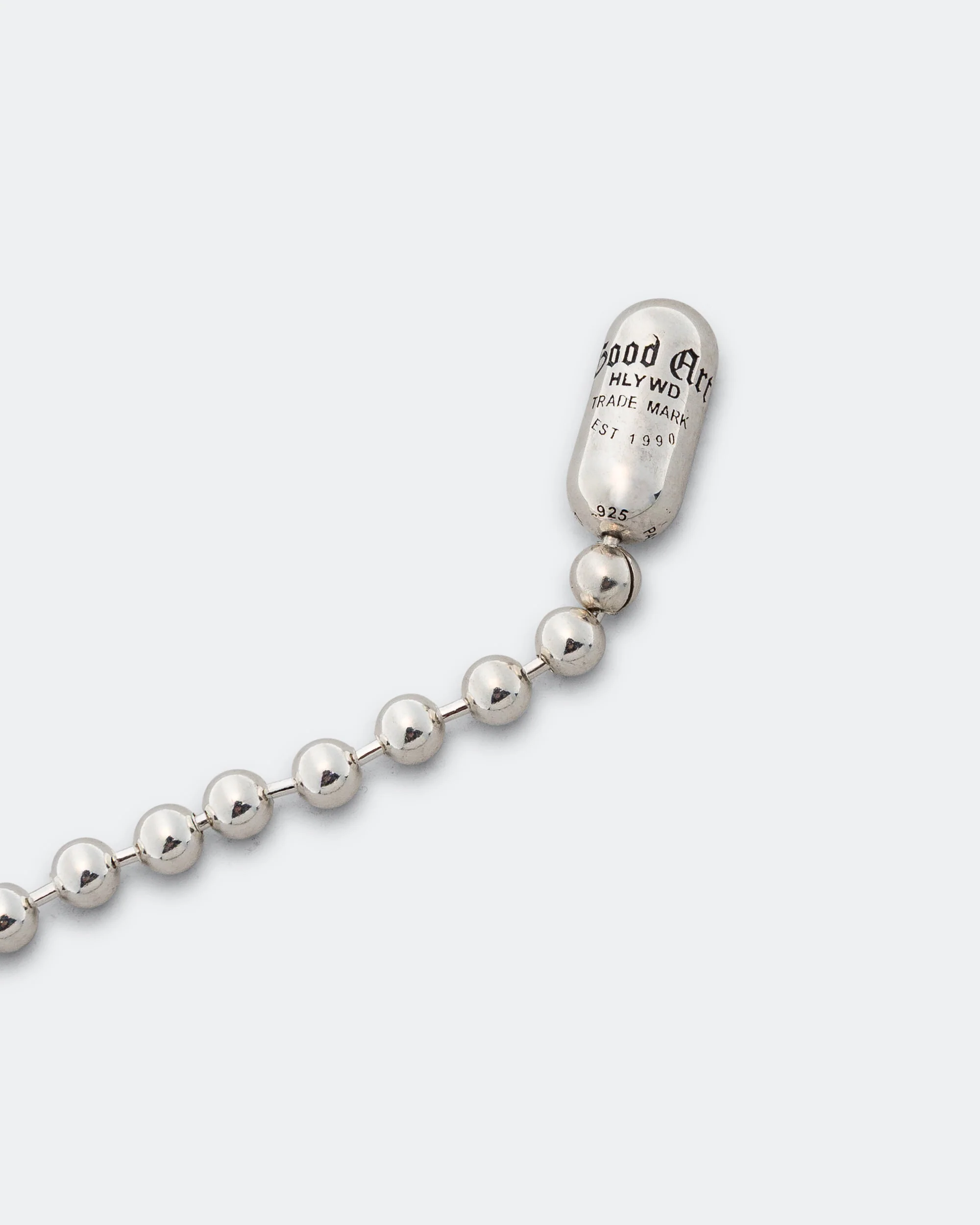 Poplock Ball Chain Bracelet - Logo - 925 Silver - Image 3