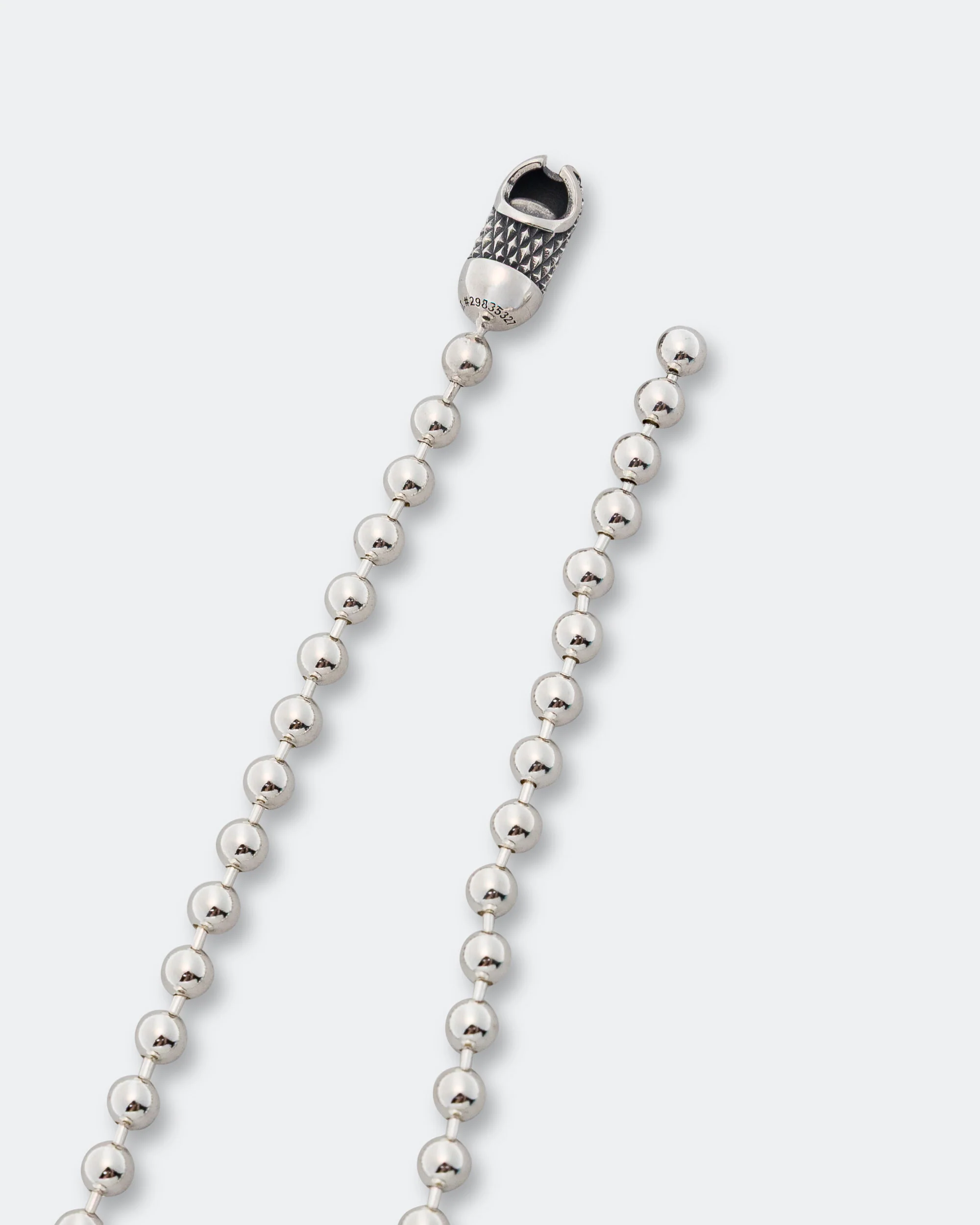 Poplock Ball Chain Necklace - Goosebumps 925 Silver - Image 2