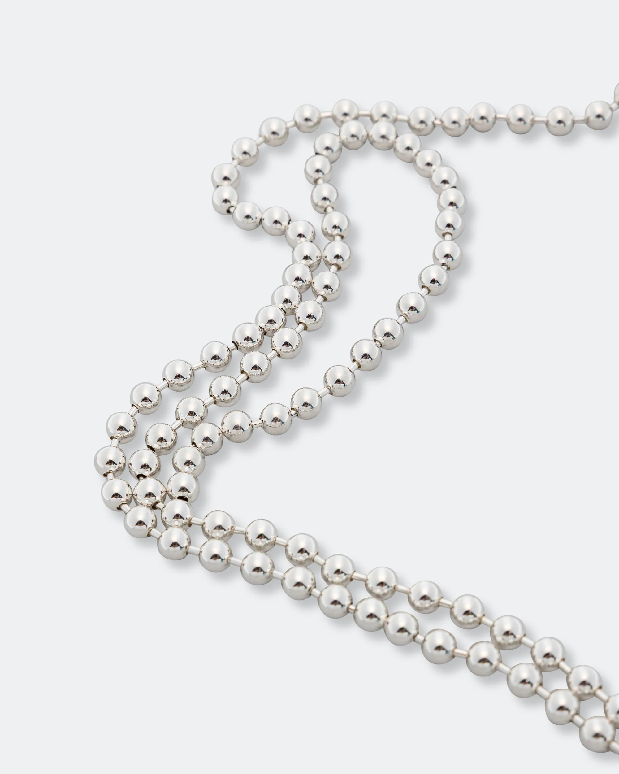 Poplock Ball Chain Necklace - Goosebumps 925 Silver - Image 4