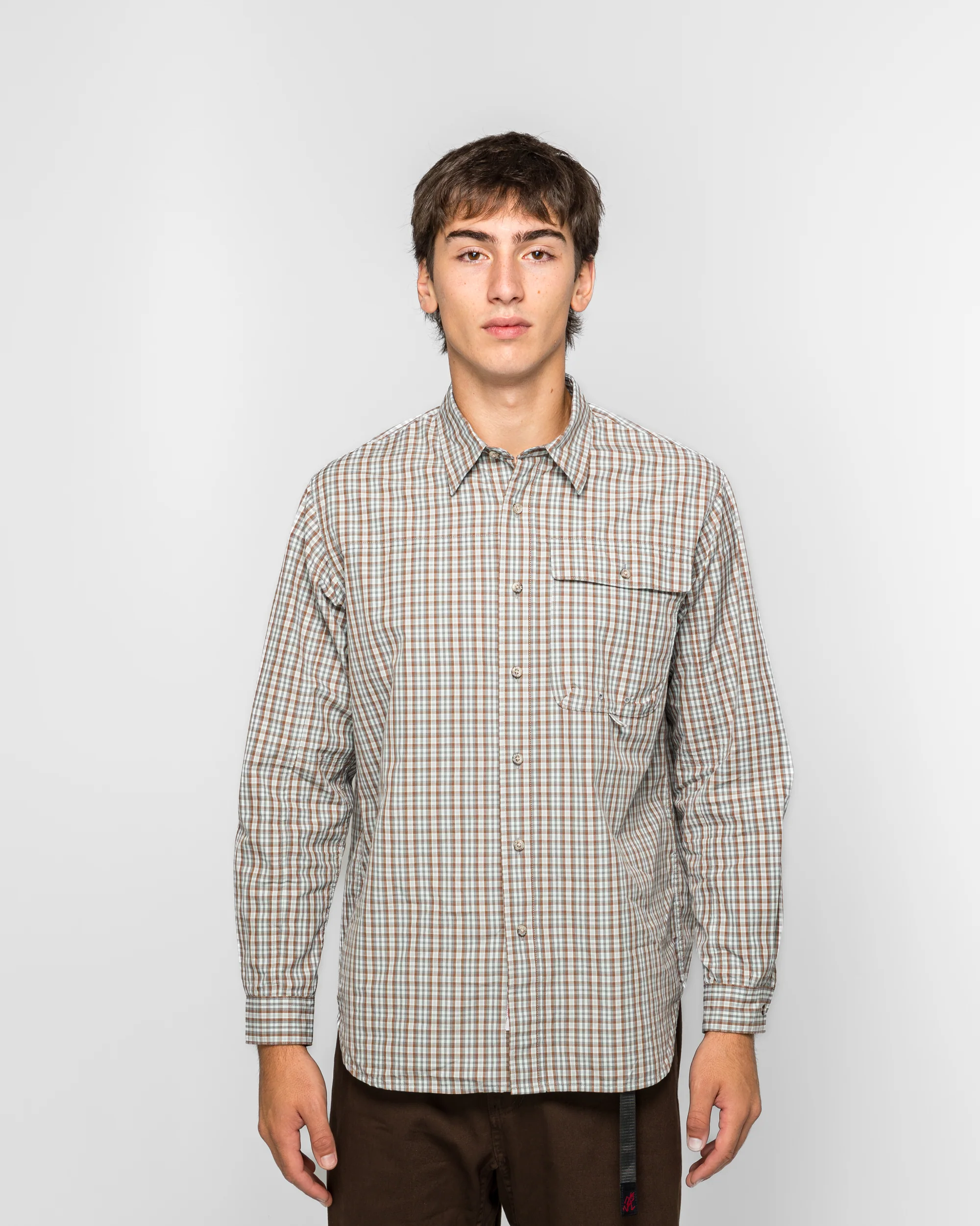 Poplin Millwood Shirt - Brown - Image 2