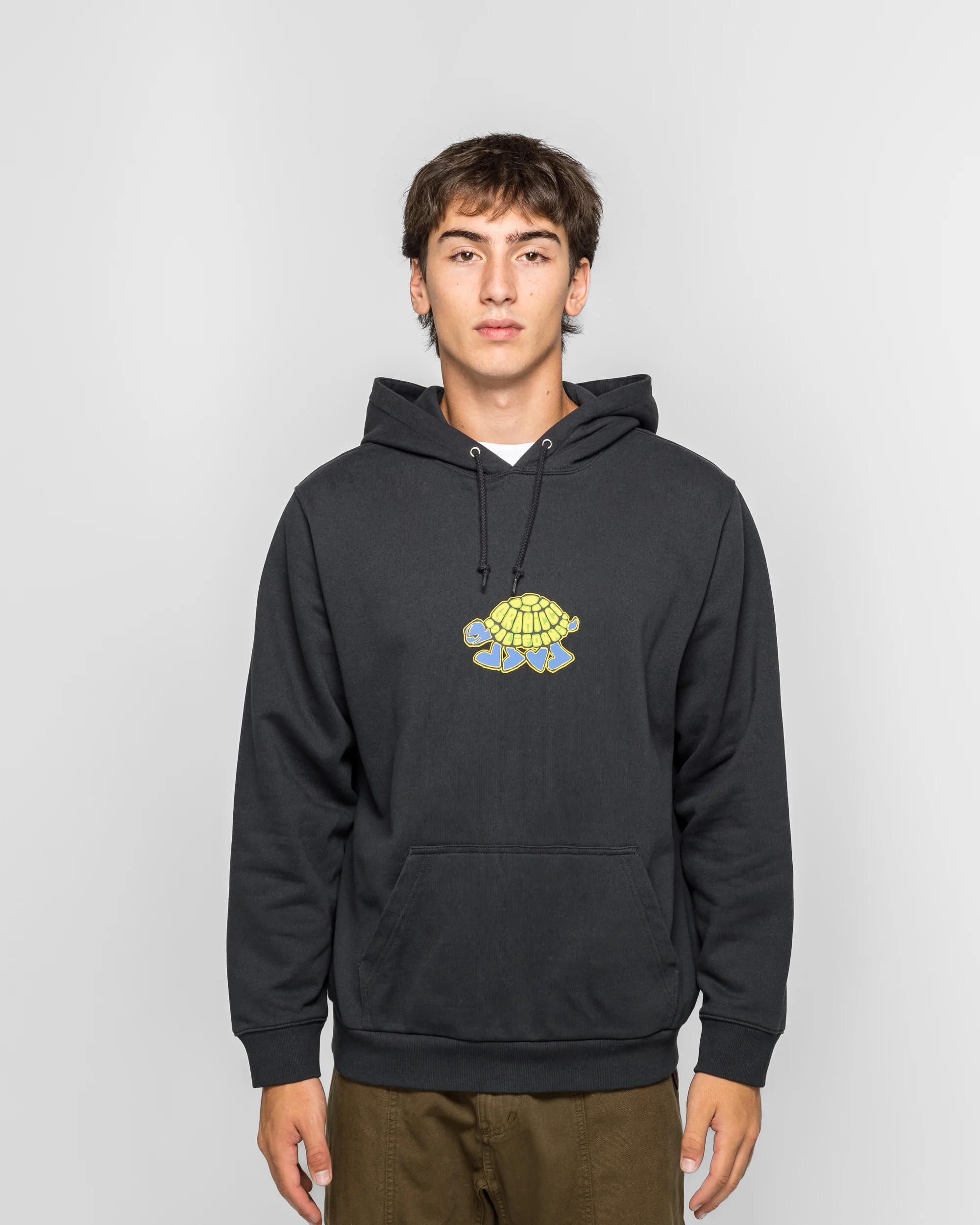 Turtle Hooded Sweatshirt - Vintage Black - Image 2