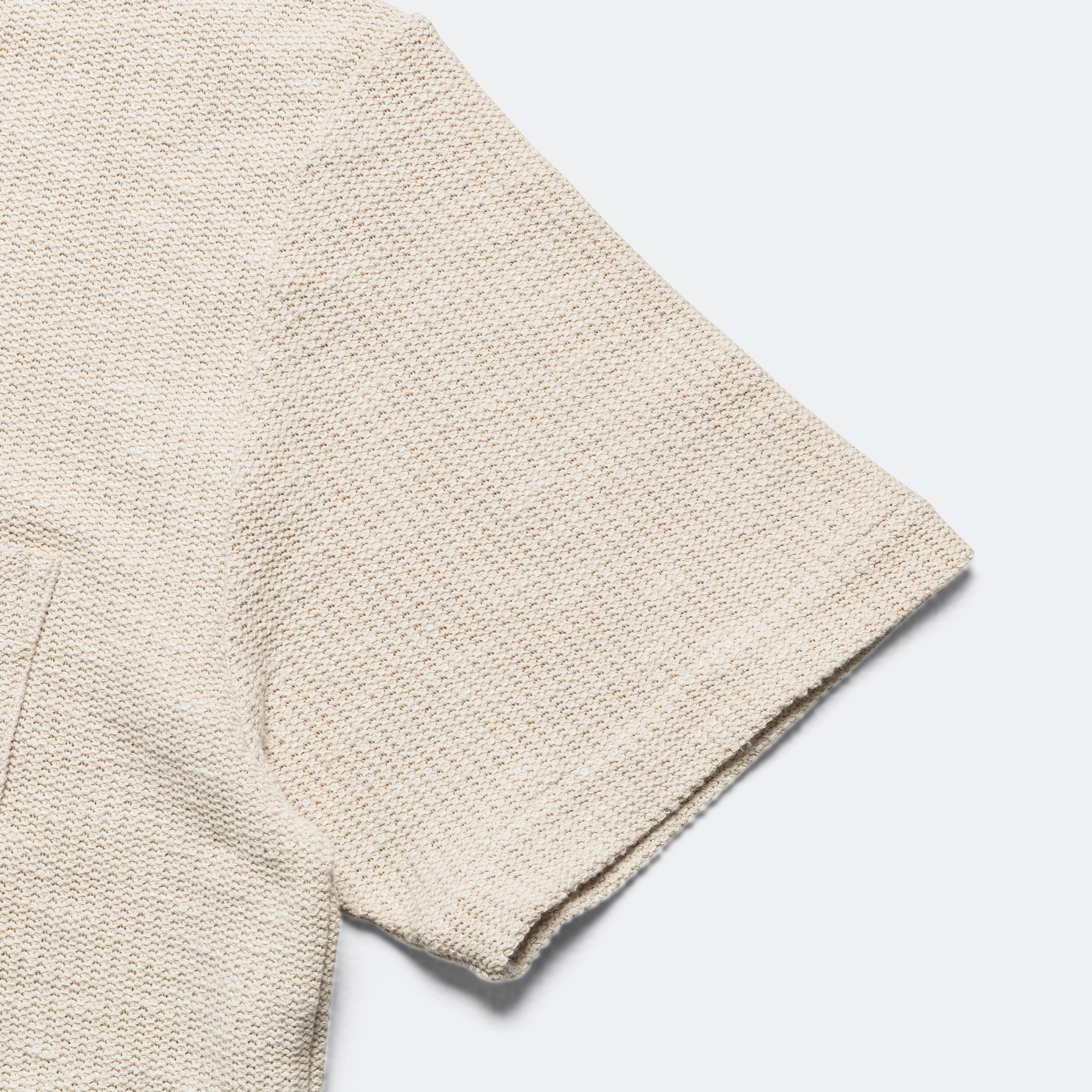 Gustav Crochet Jersey Shirt - Oatmeal - Image 4