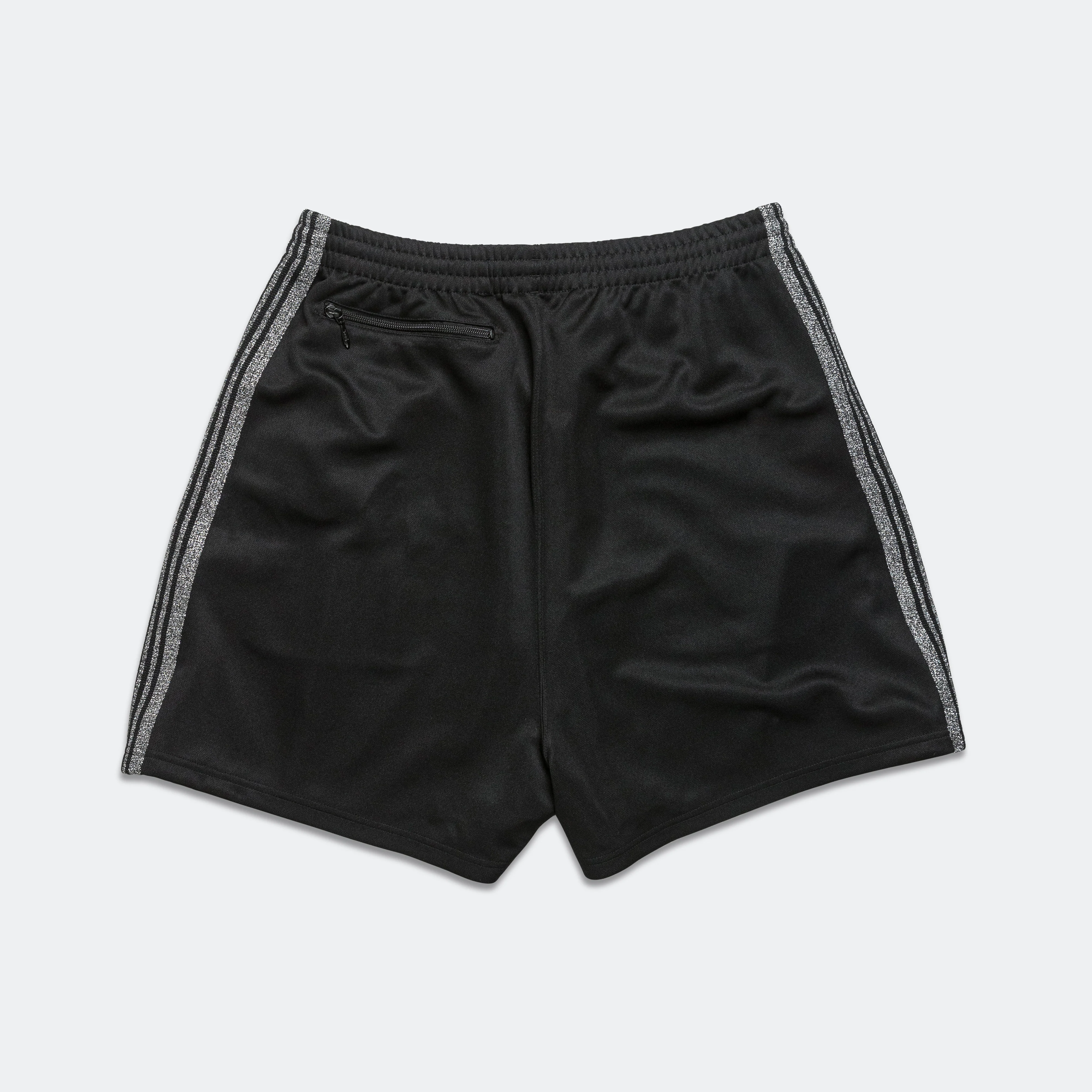 H.D. Track Short x UP THERE - Black/Silver Poly Smooth - Image 4