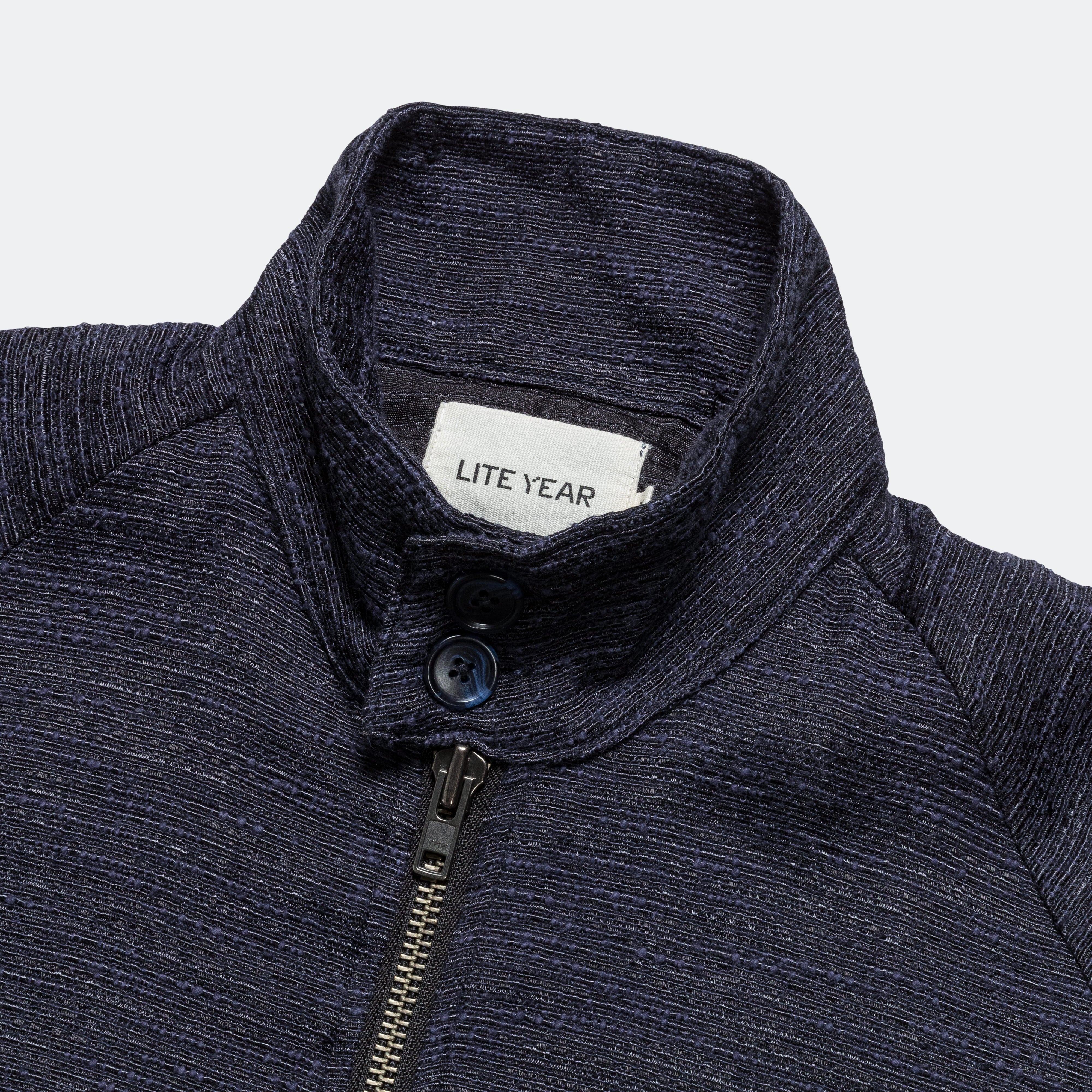 Harrington Jacket - Navy Tweed - Image 3