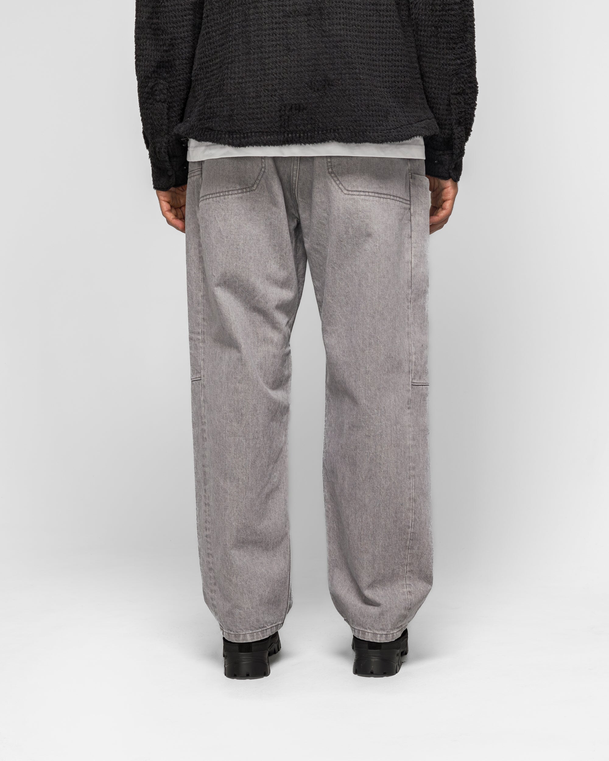 Rig Pant Bio Wash Cotton Denim - Light Grey - Image 4