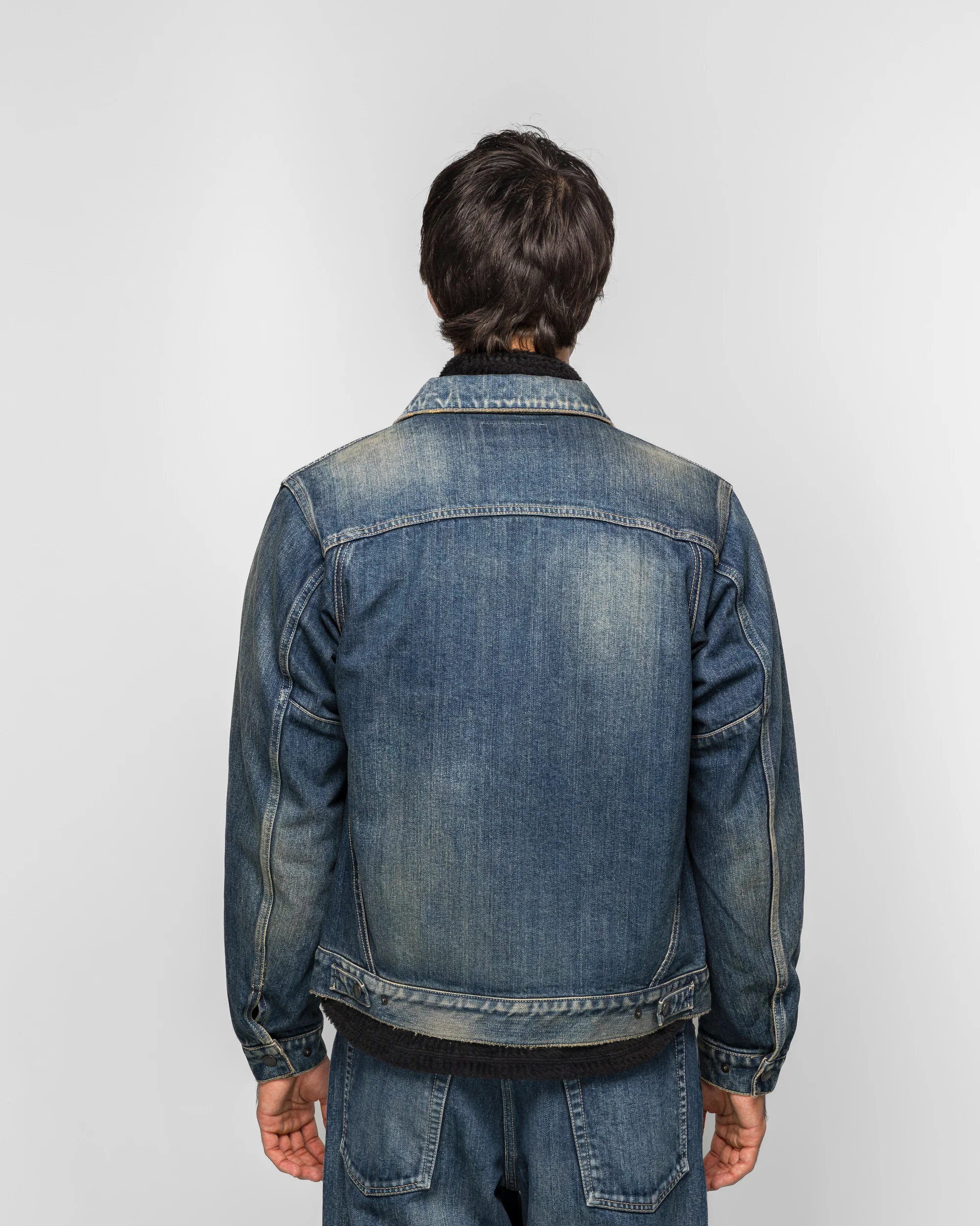Station Jacket Suvin Cotton - Washed Indigo - Image 4