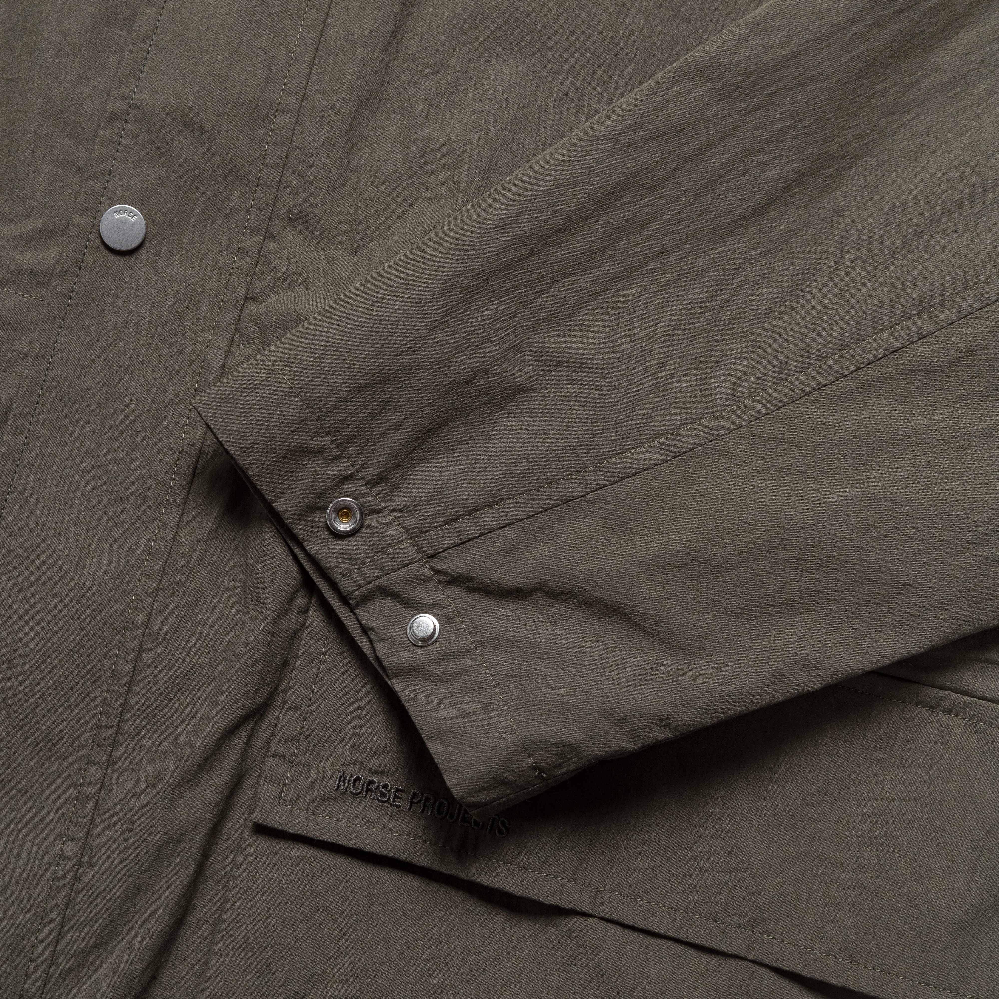 Herluf Tech Poplin Jacket - Ivy Green - Image 3