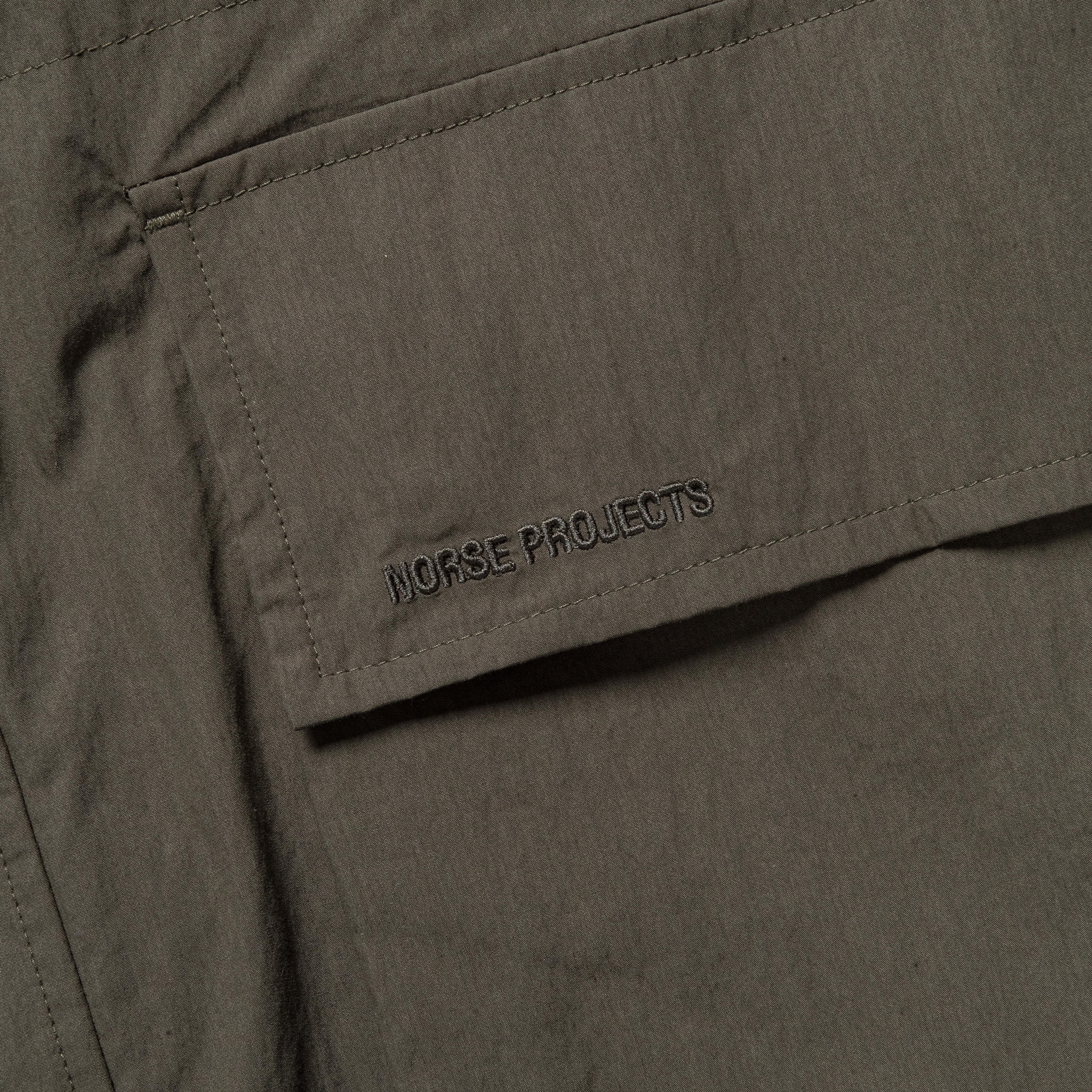 Herluf Tech Poplin Jacket - Ivy Green - Image 7