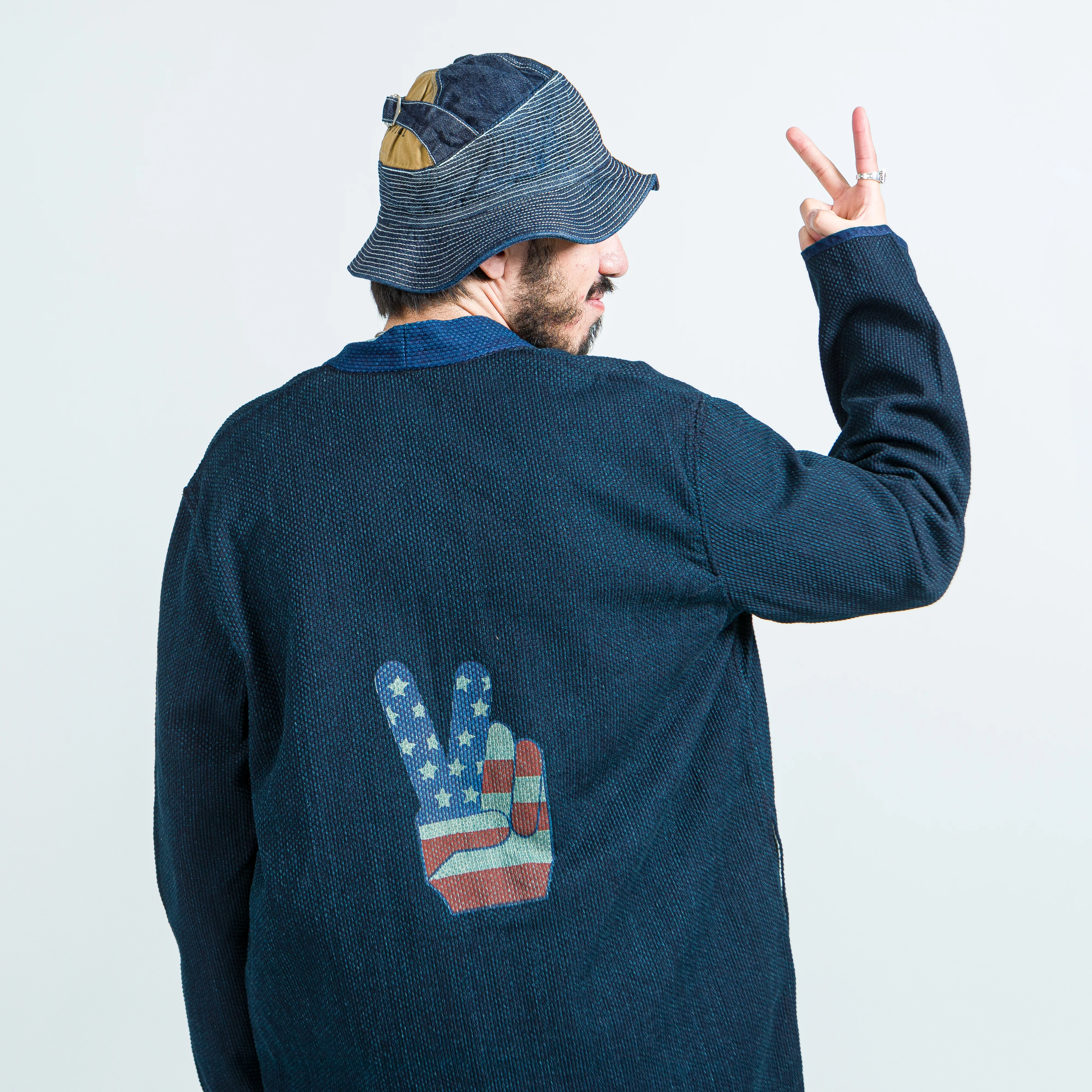 IDG DO-GI Canvas Sha-Ka Jacket (Freedom) - Indigo - Image 7