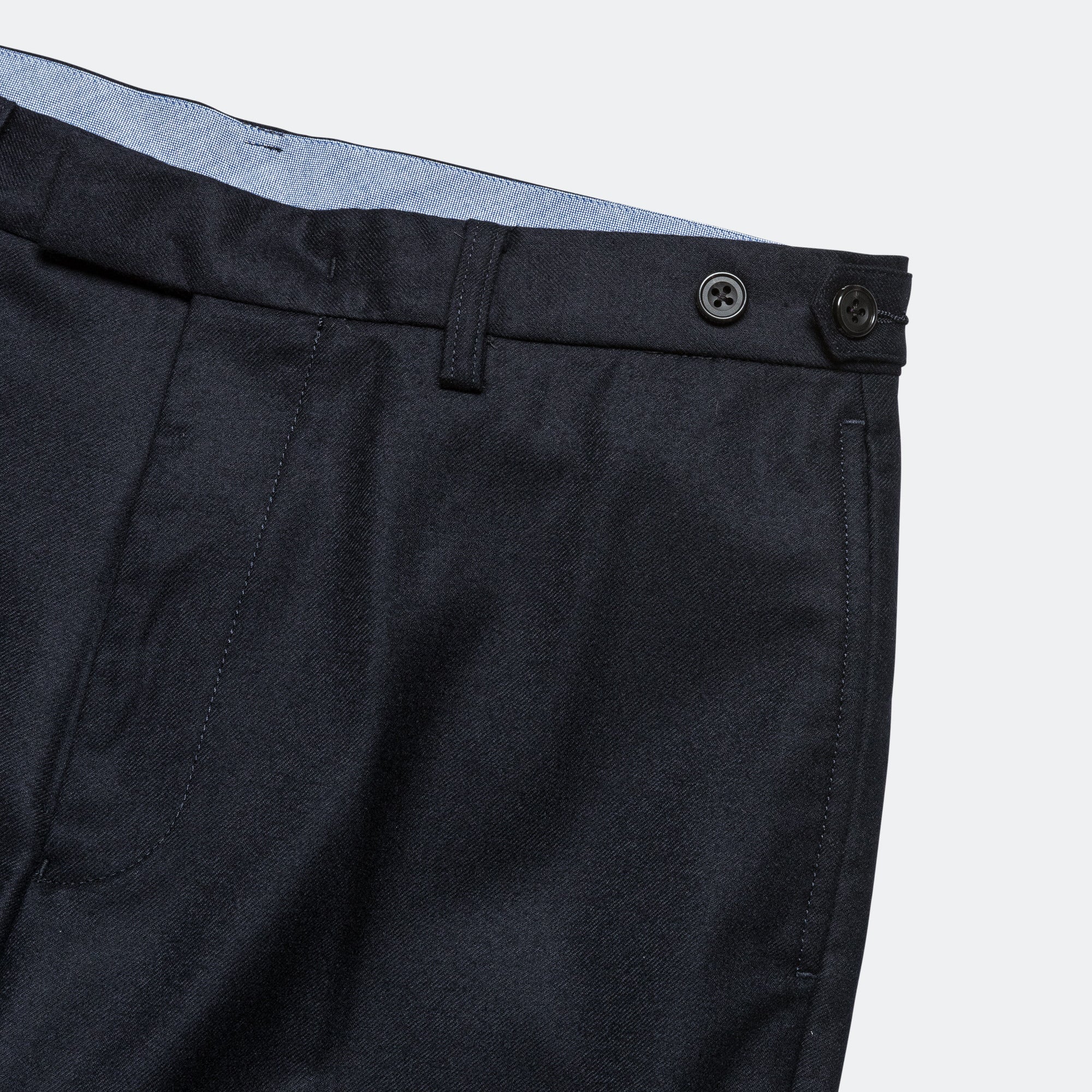 IVY Trousers Ankle-Cut Flannel - Navy - Image 3