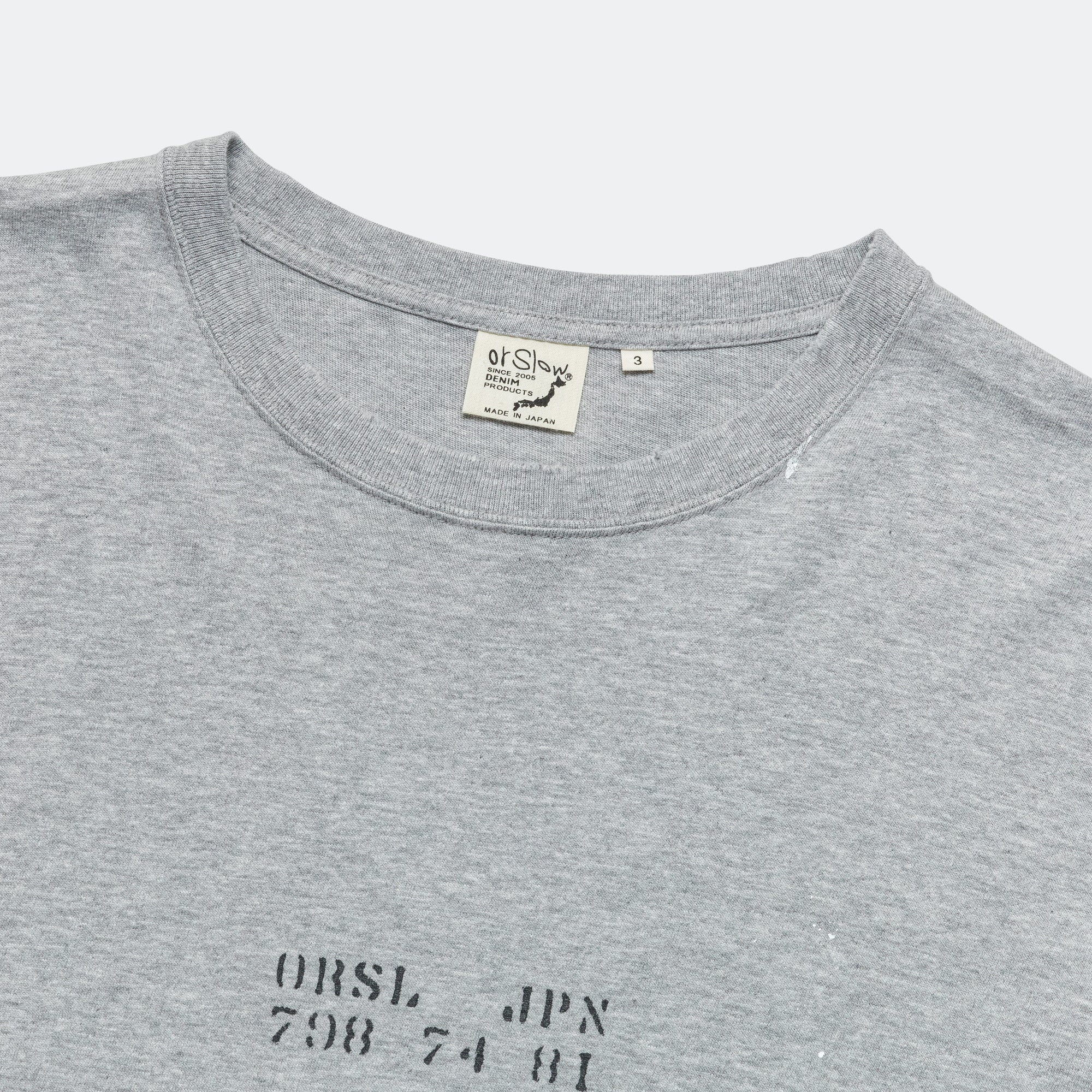 Japan Print SS T-Shirt - Heather Gray - Image 2