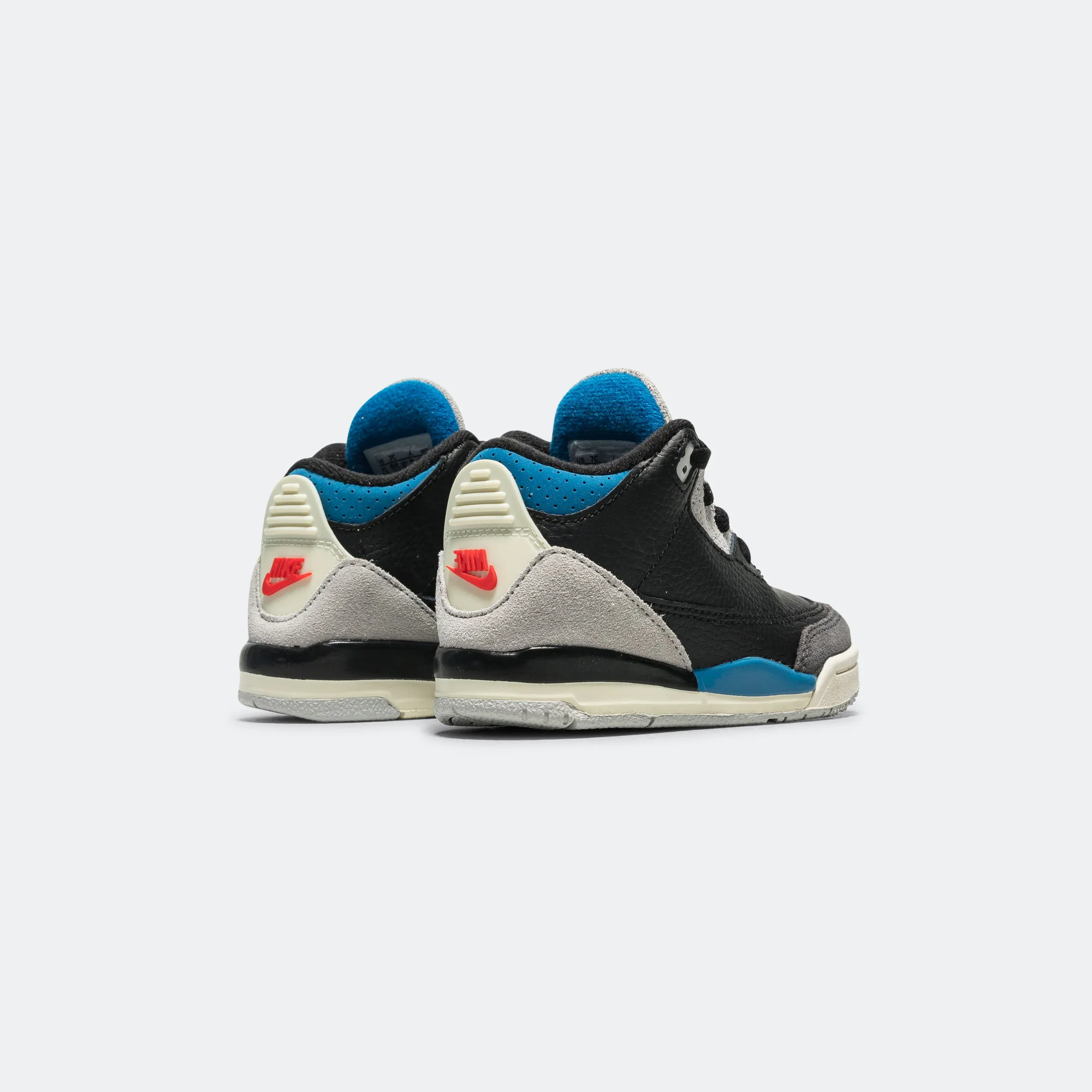 Jordan 3 Retro (TD) - Black/Chile Red-Neutral Grey - Image 3