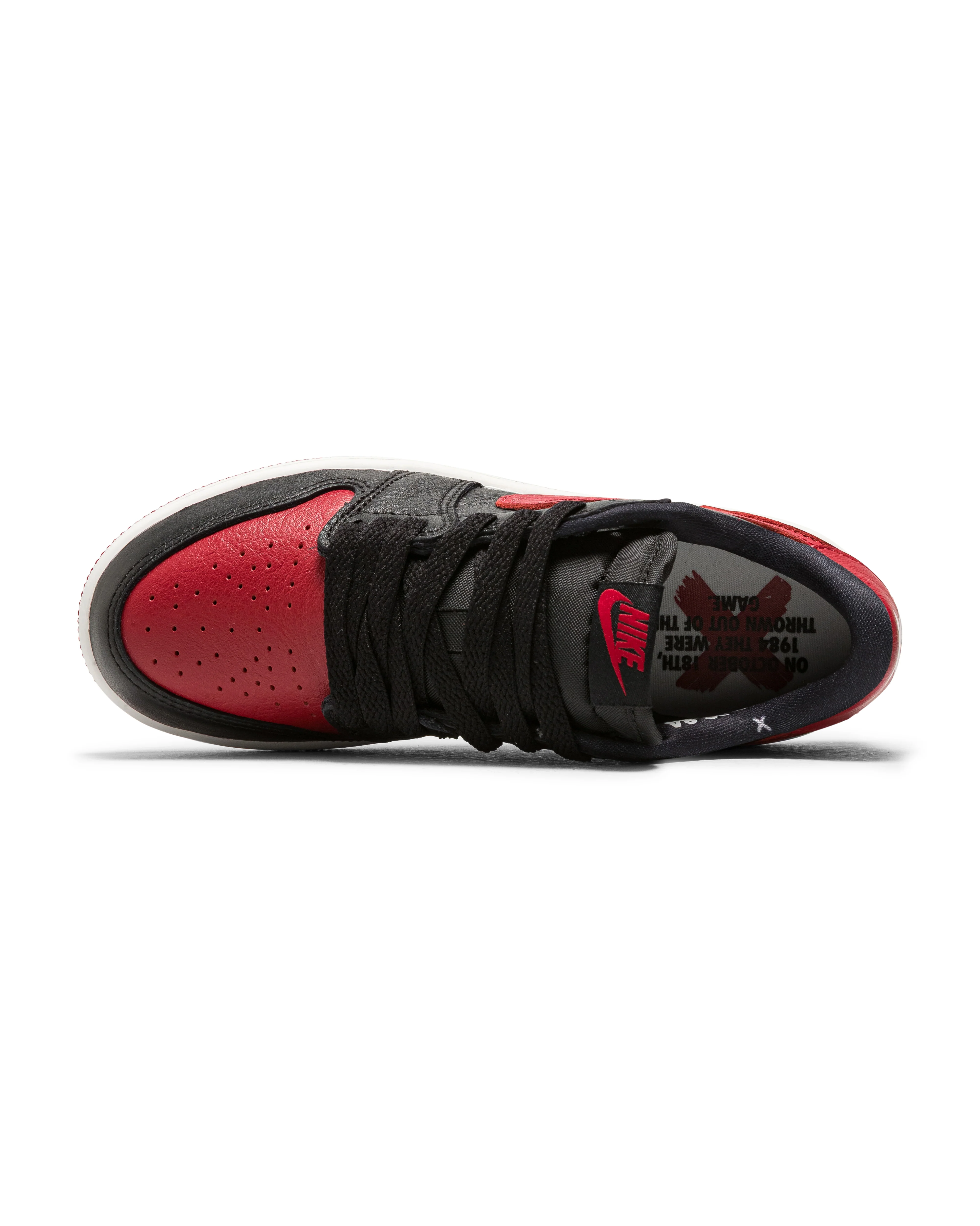 Air Jordan 1 Retro Low OG (PS) - Black/Black-Varsity Red-Summit White - Image 4