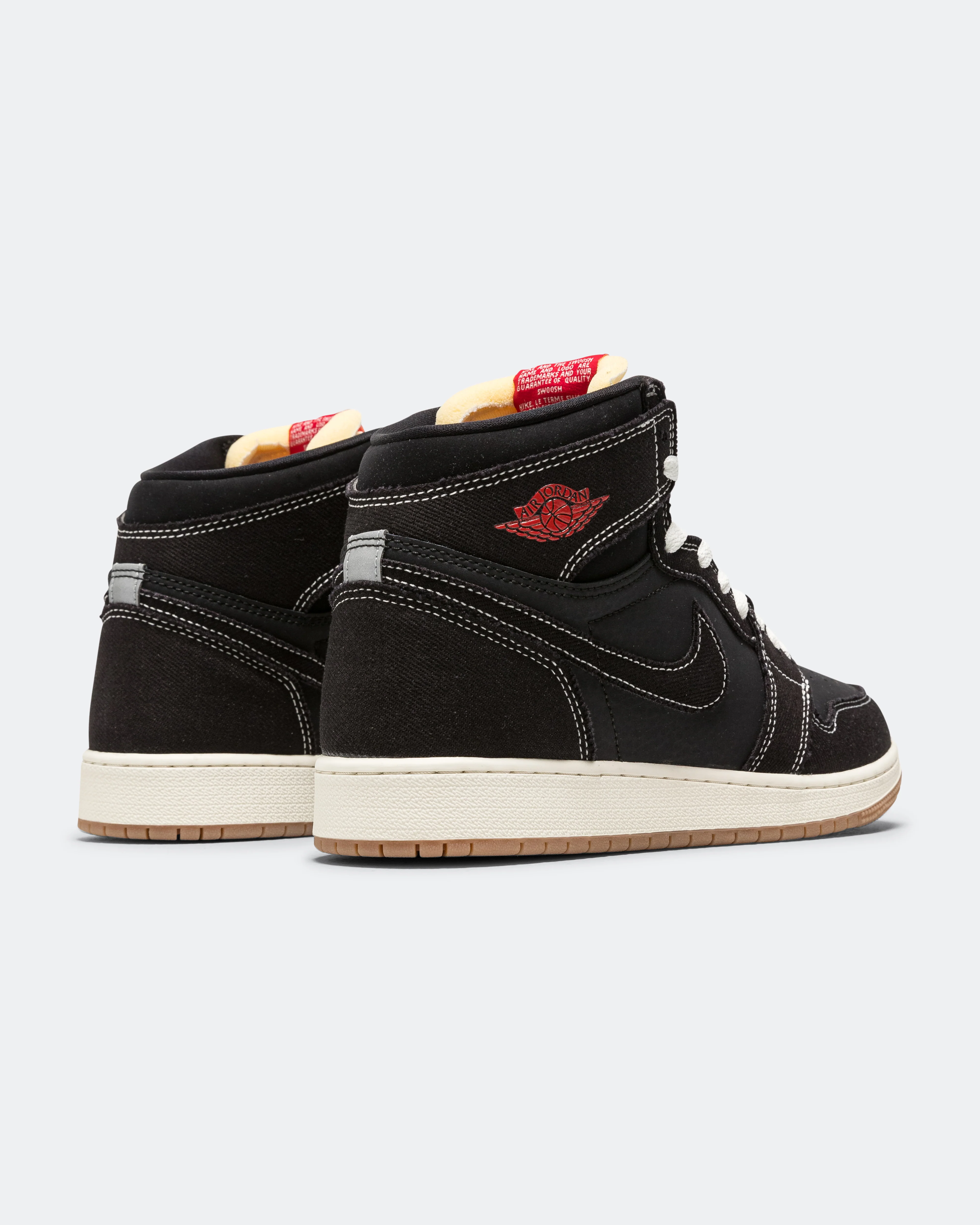 Air Jordan 1 RTR High OG FC (GS) - Black/University Red-Sail-Gum Brown - Image 3