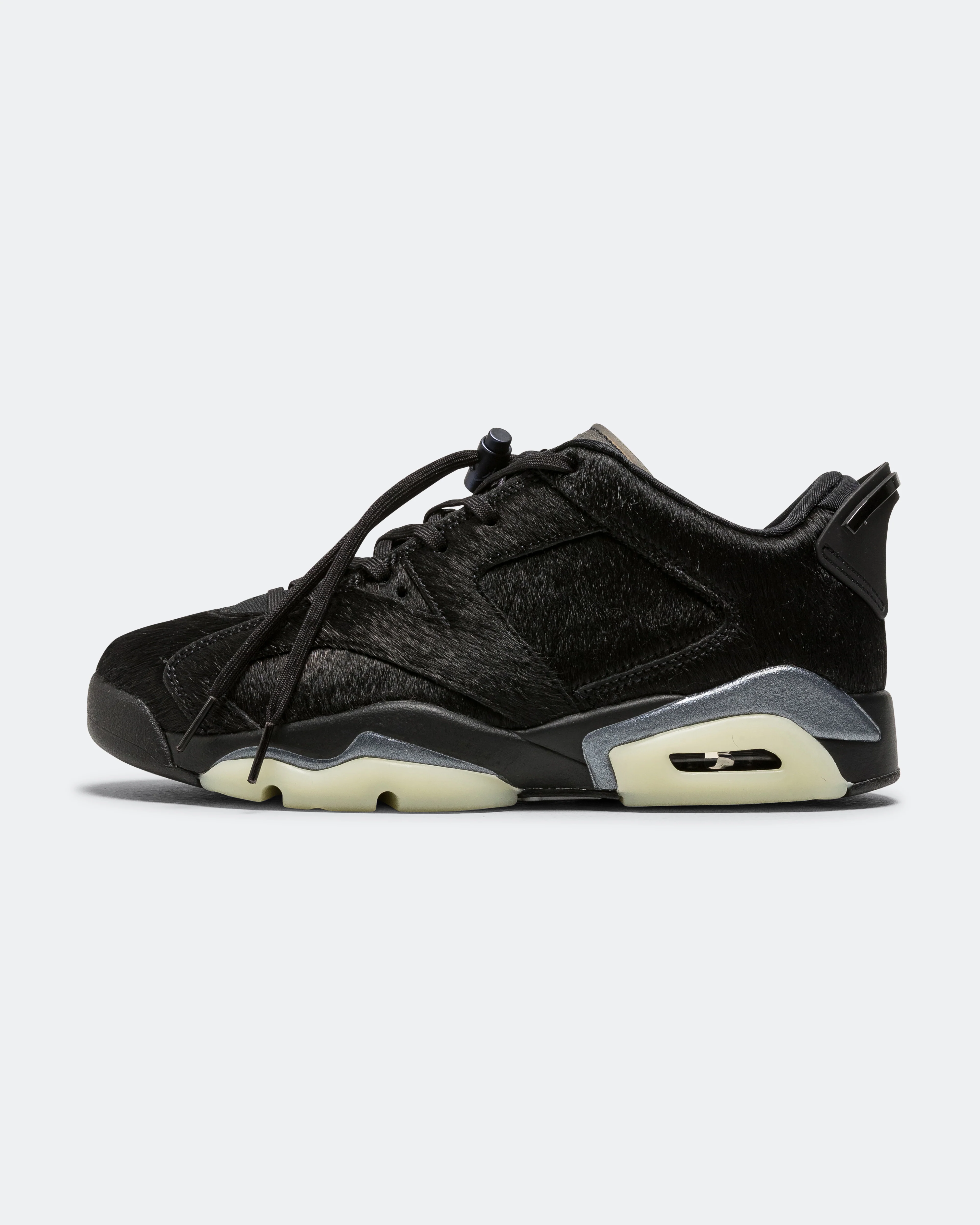 Womens Air Jordan 6 Low - Black/Black