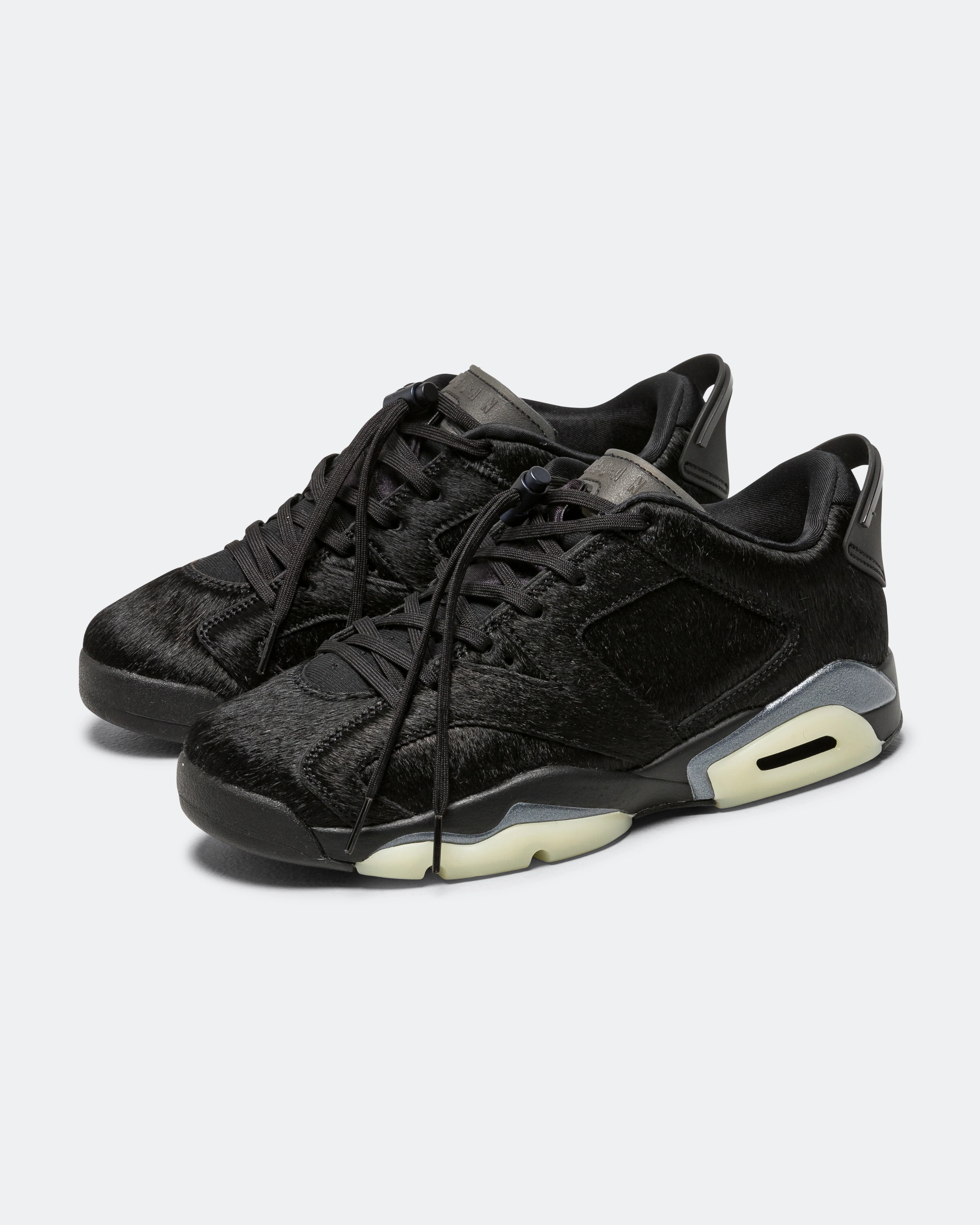 Womens Air Jordan 6 Low - Black/Black - Image 2