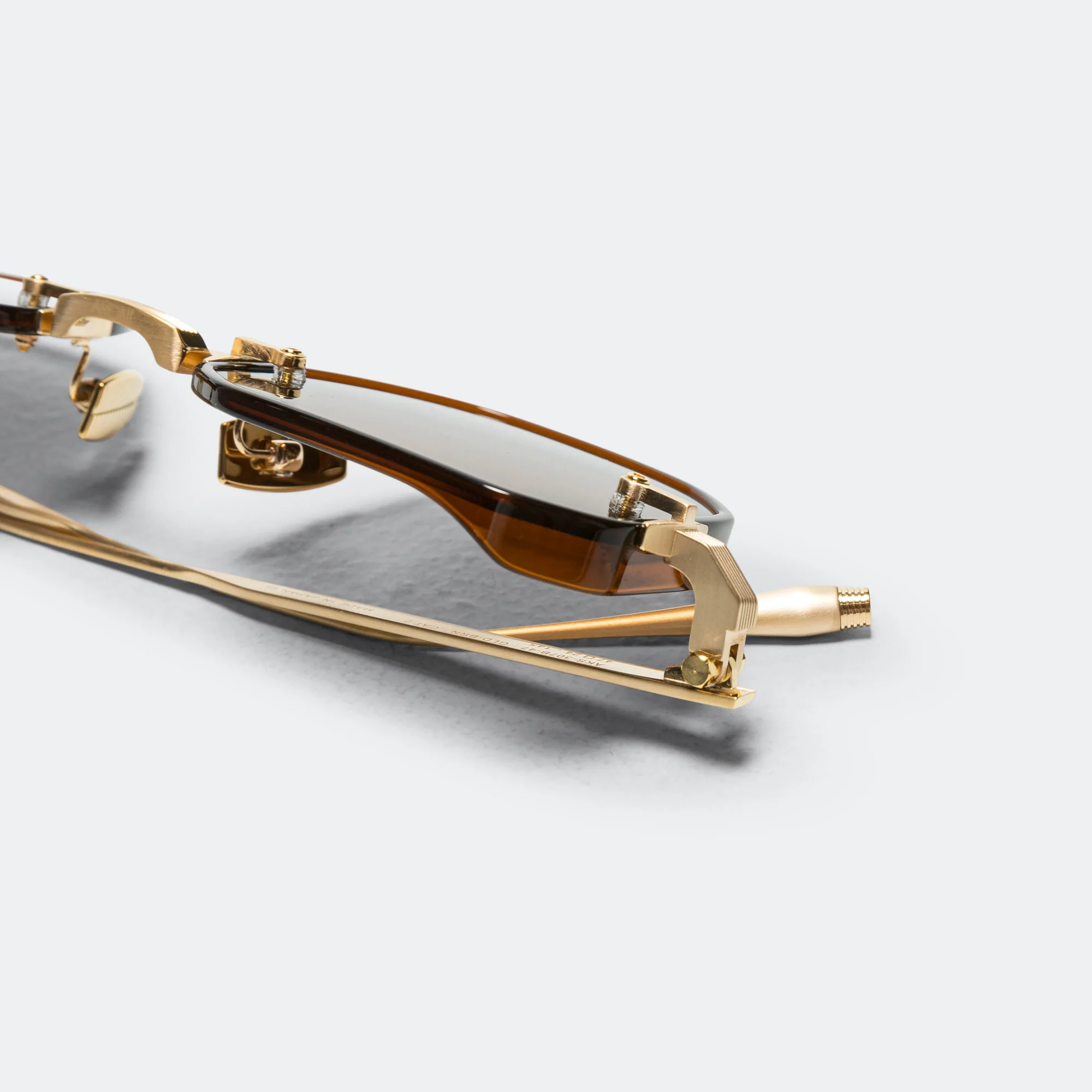 Juno-Two - Brushed Gold/Dark Brown Crystal-Dark Brown Lenses - Image 4