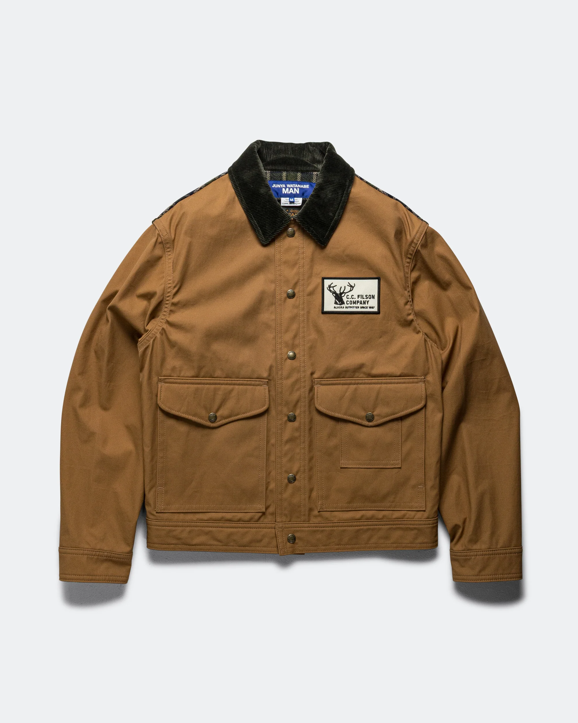 Cotton Wool Check Jacket x FILSON - Beige/Navy
