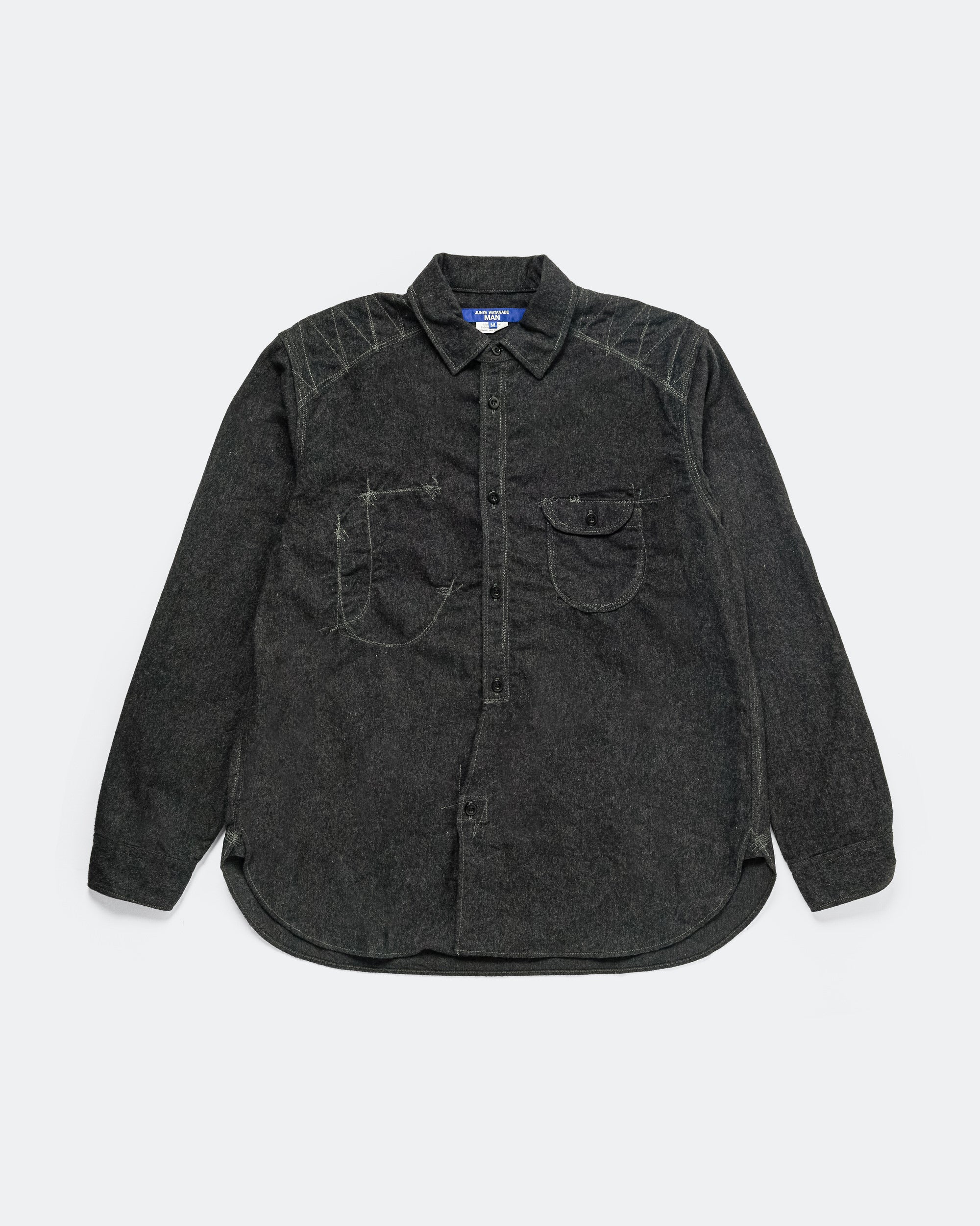 Cotton Flannel Shirt - Charcoal