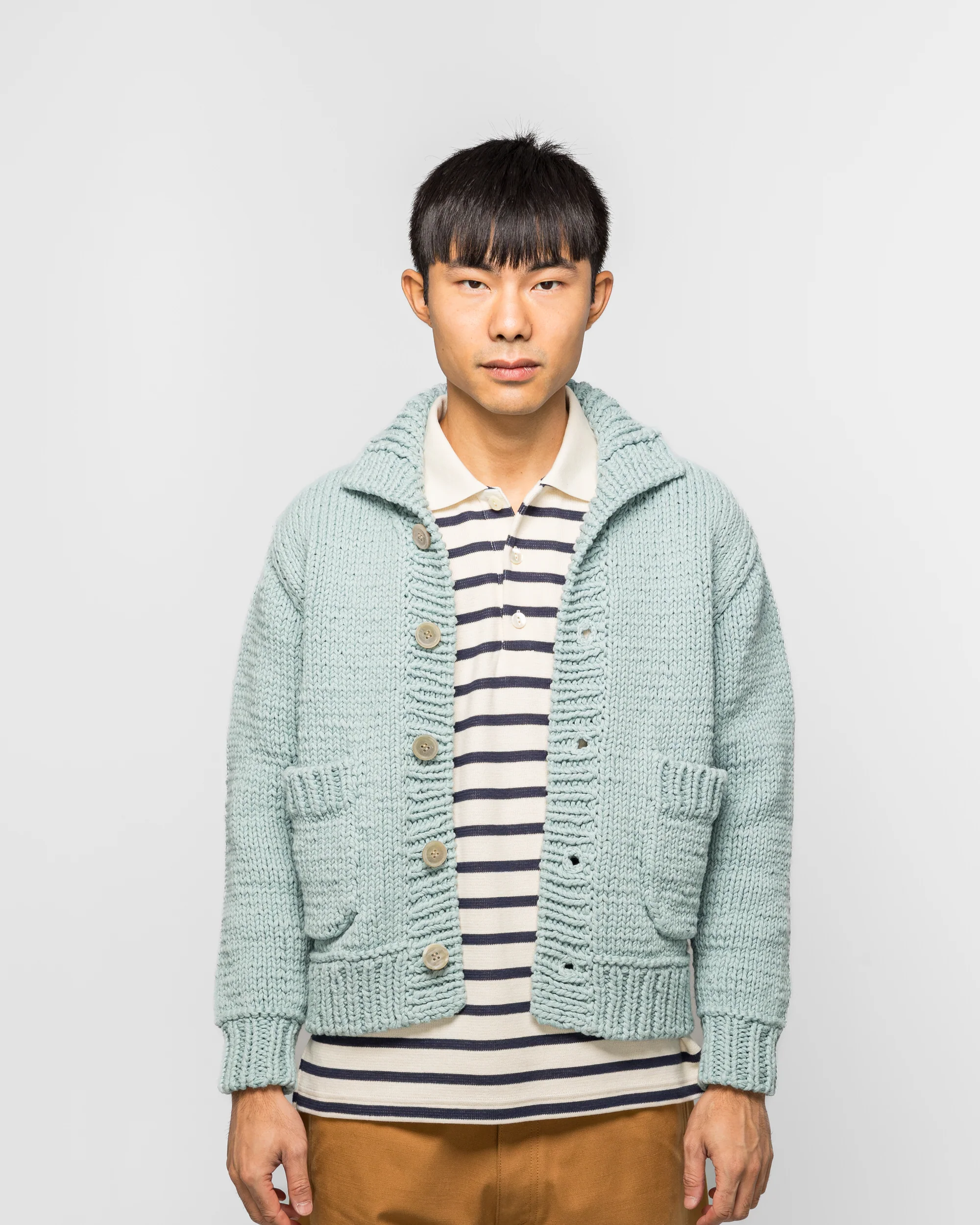 Wool Dog Cardigan - Sax/Blue - Image 2