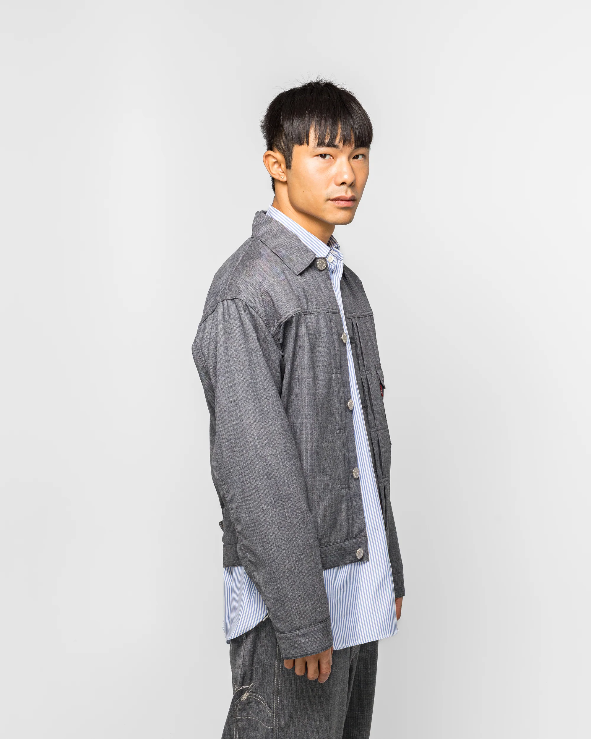 Wool Stripe x Levi's - Blue/Grey - Image 3