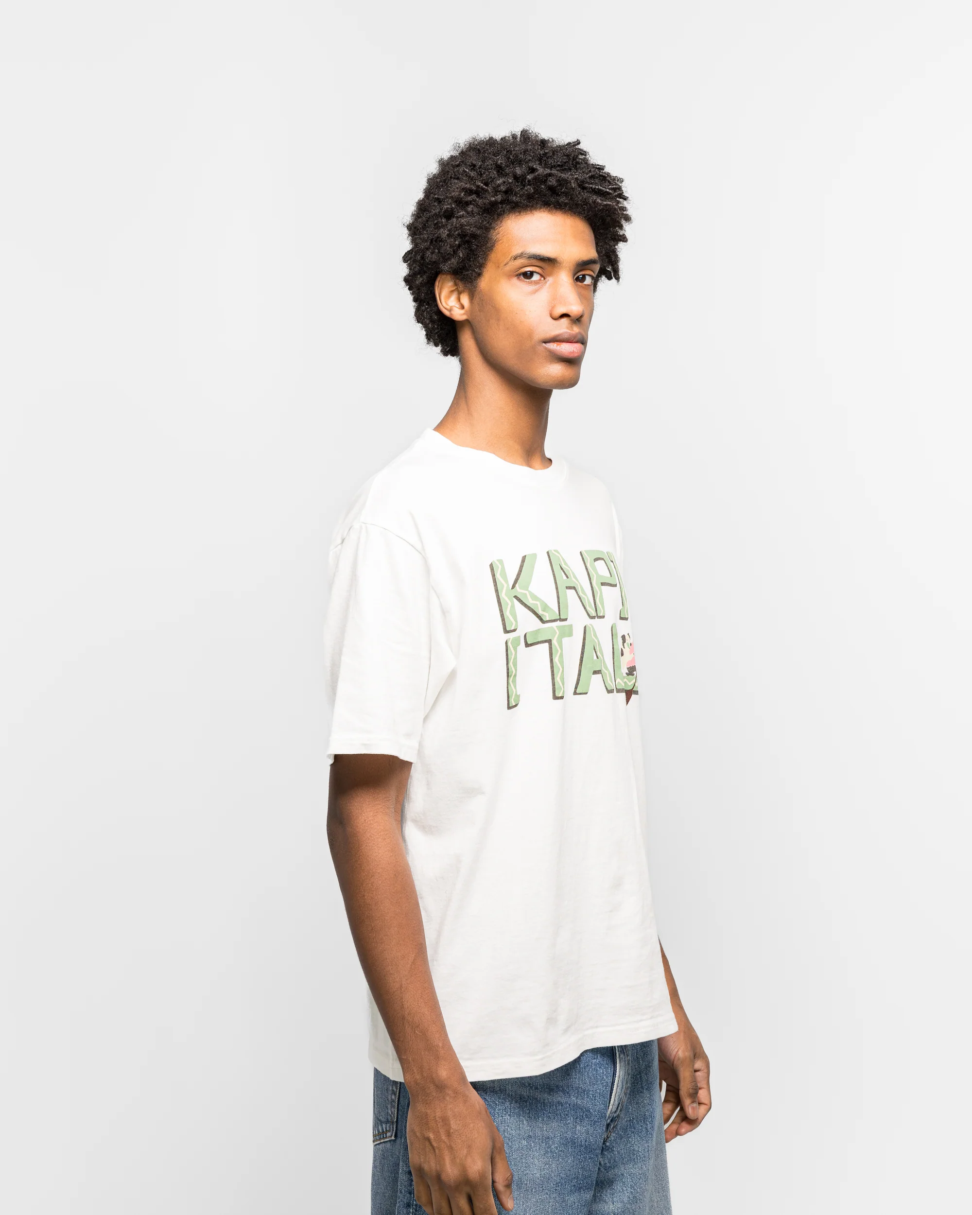 20/-Jersey Crew T (CANOE KAPITAL) - Green - Image 3