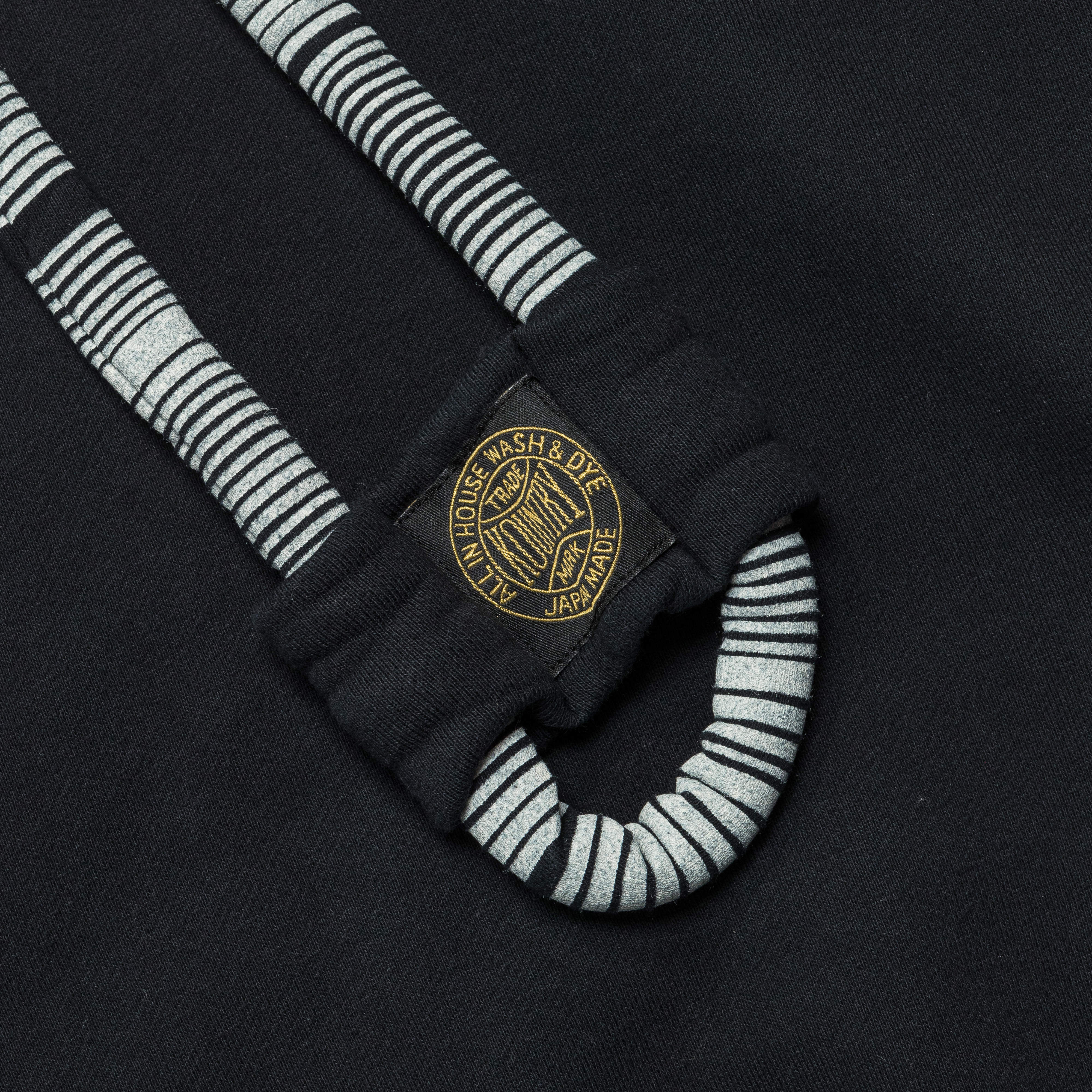 30/-SWT Knit DRAGON Hoodie SWT - Black - Image 4