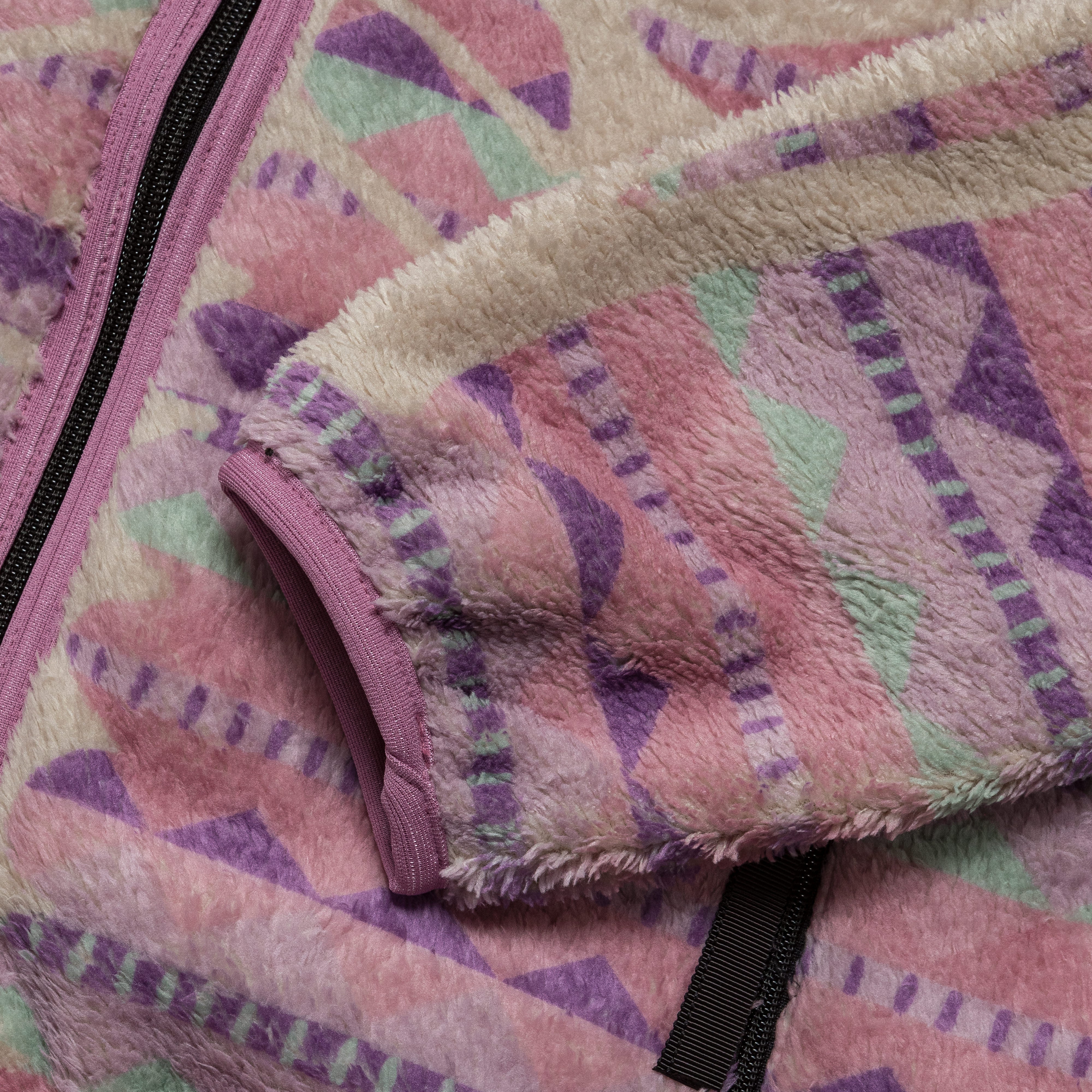 ASHLAND Stripe & BONE Fleece ZIP Blouson - Pink - Image 5