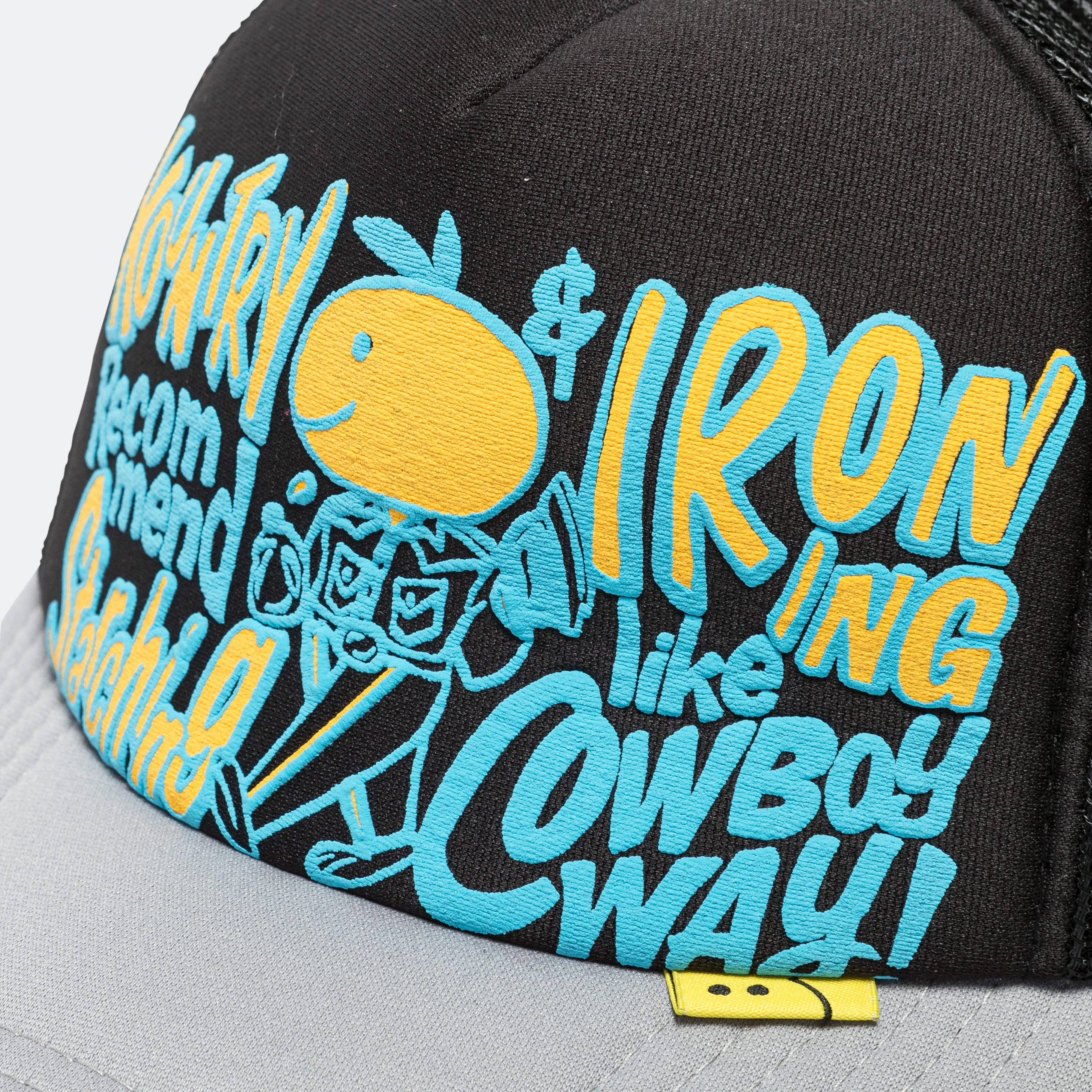 CONEYCOWBOWY Trucker CAP - Black x Gray - Image 3