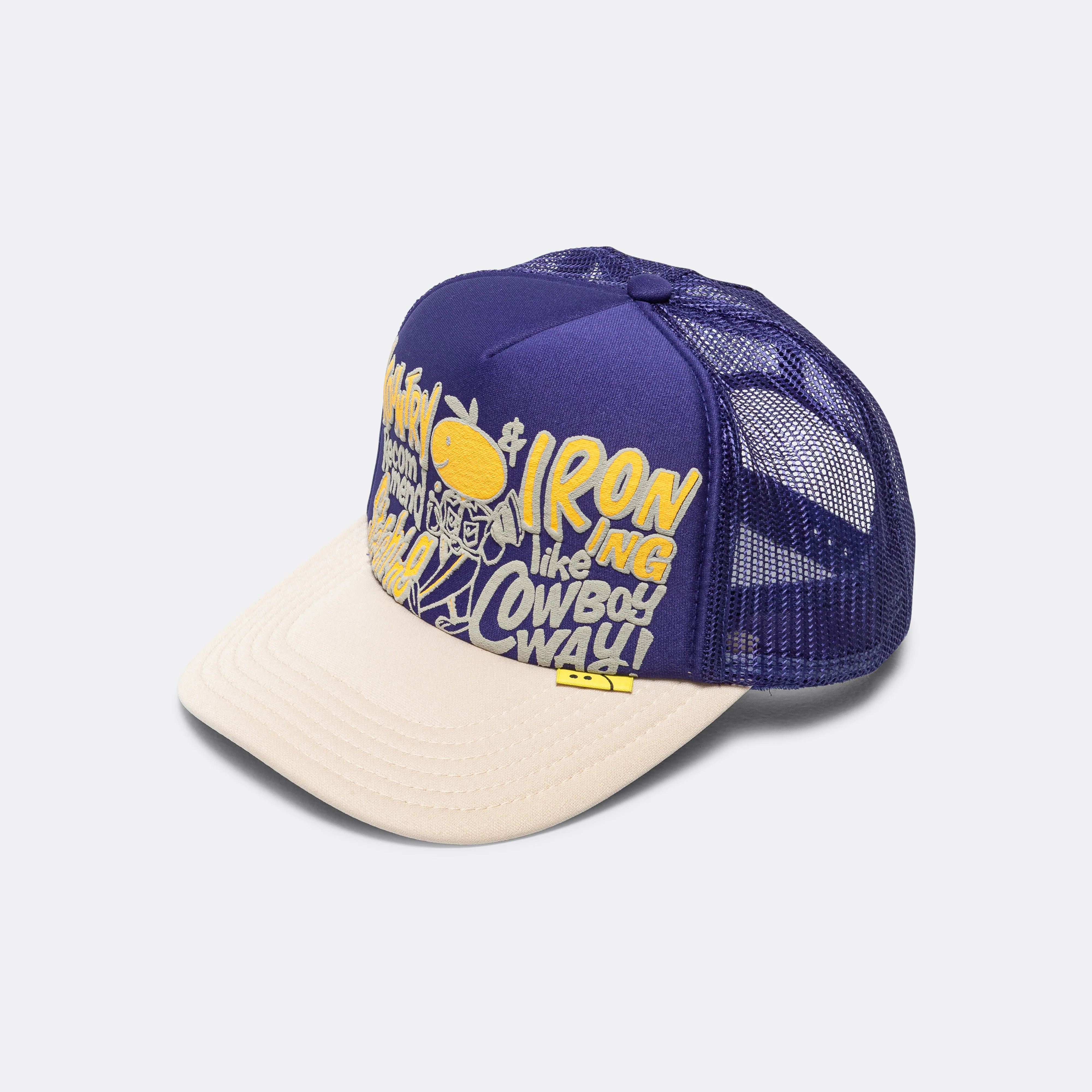 CONEYCOWBOWY Trucker CAP - Purple x Ecru