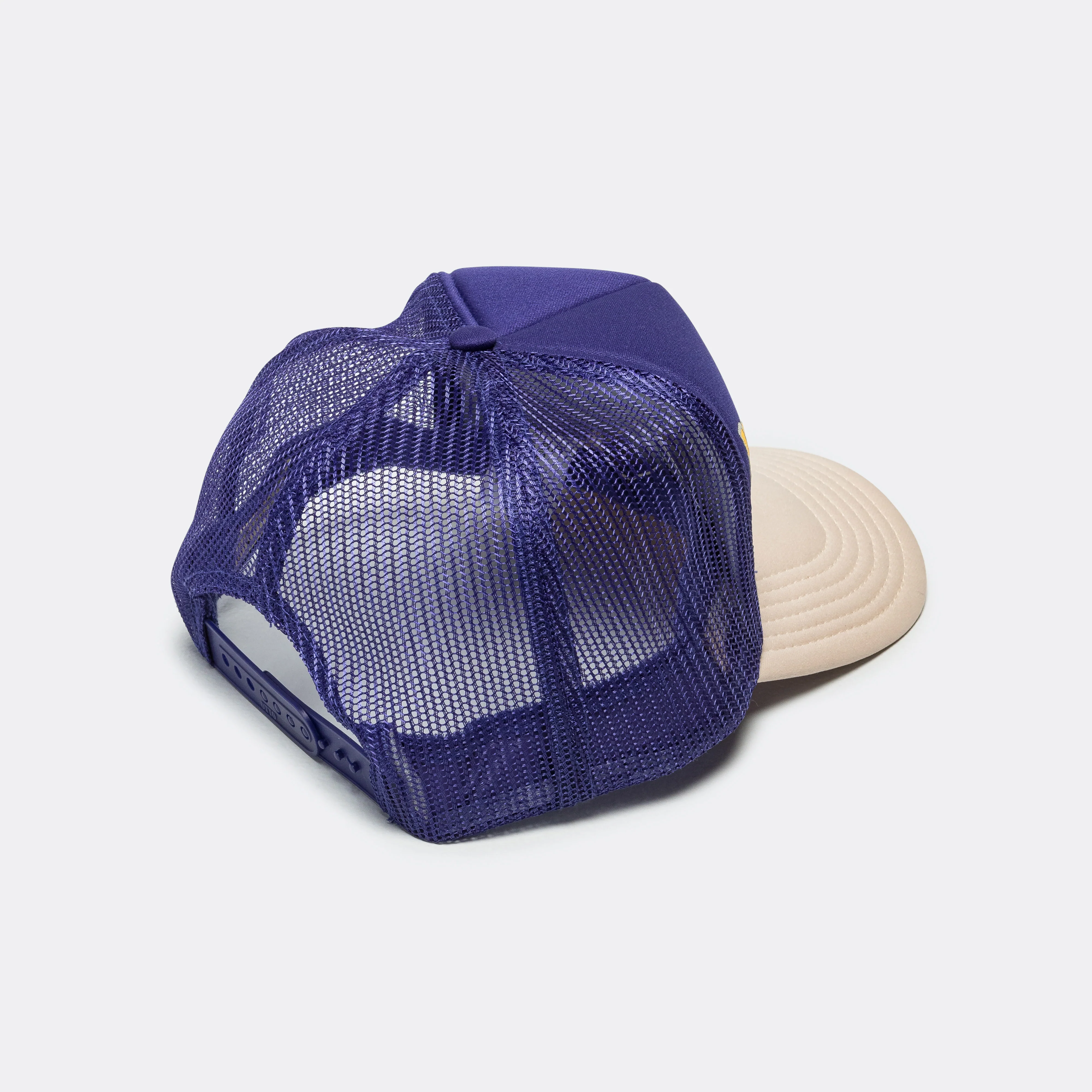 CONEYCOWBOWY Trucker CAP - Purple x Ecru - Image 2
