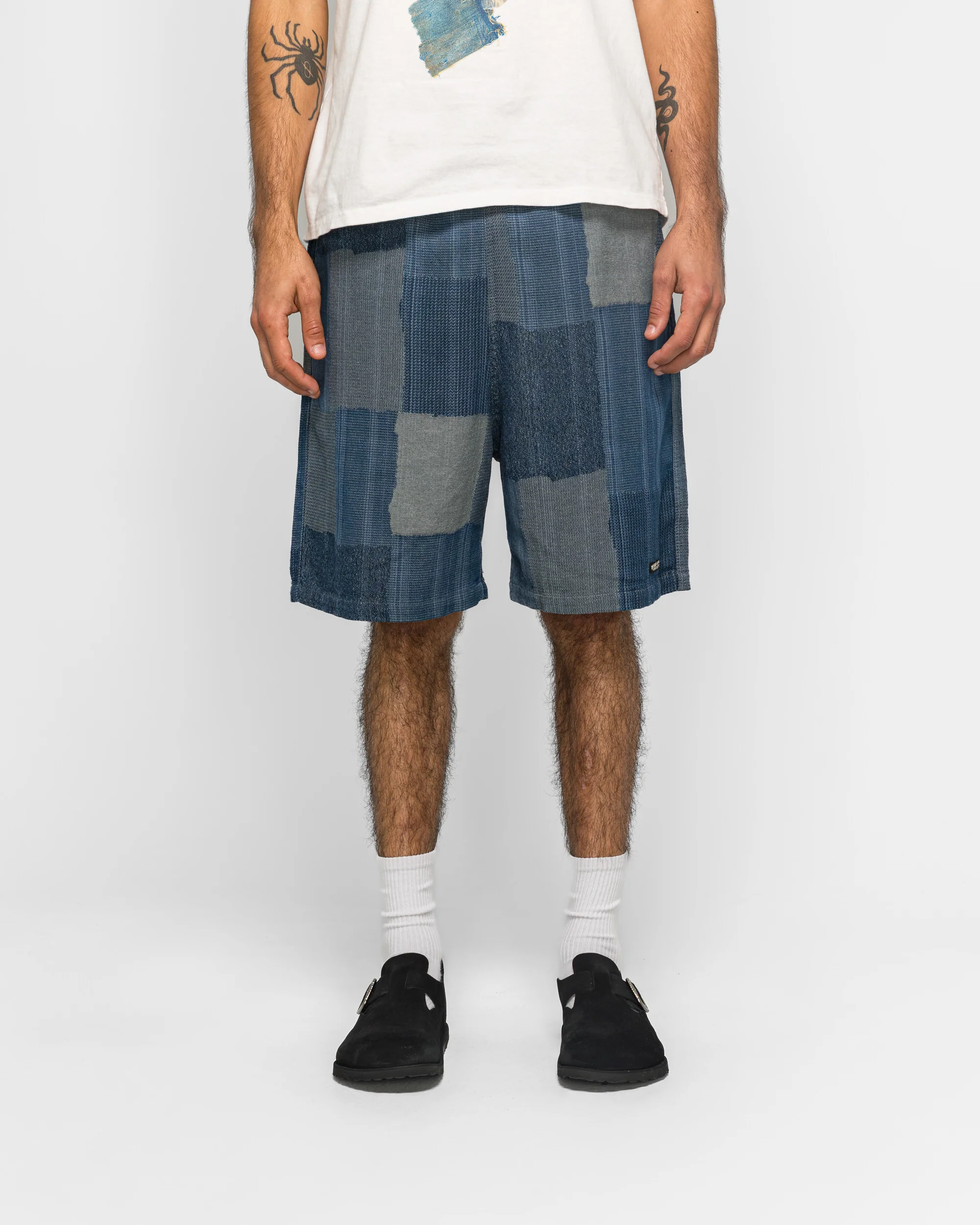 Cotton Linen TUGIHAGI EASY Short Pants - Navy - Image 2
