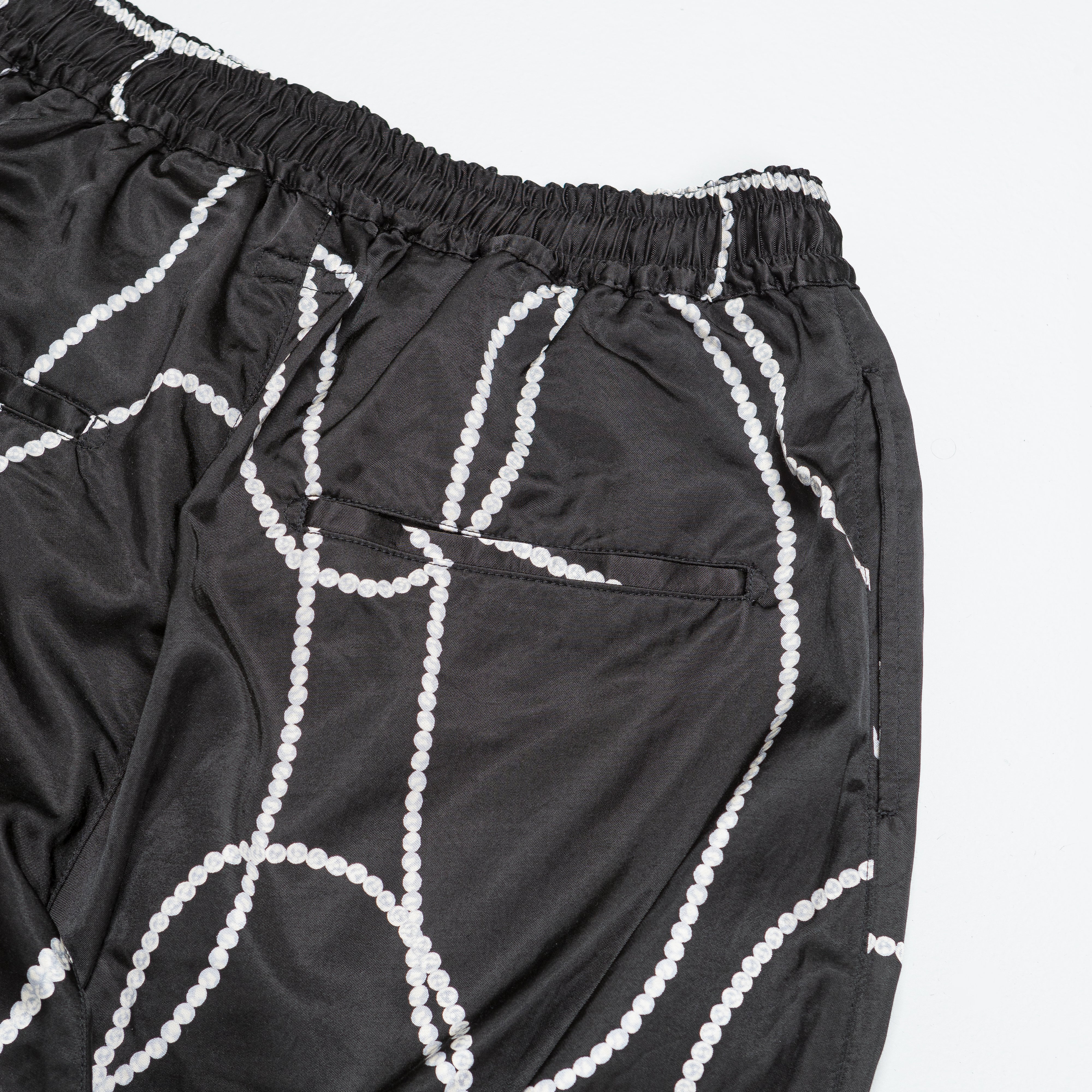 Cotton Rayon PEARL-KATABIRA EASY Pants - Black - Image 5