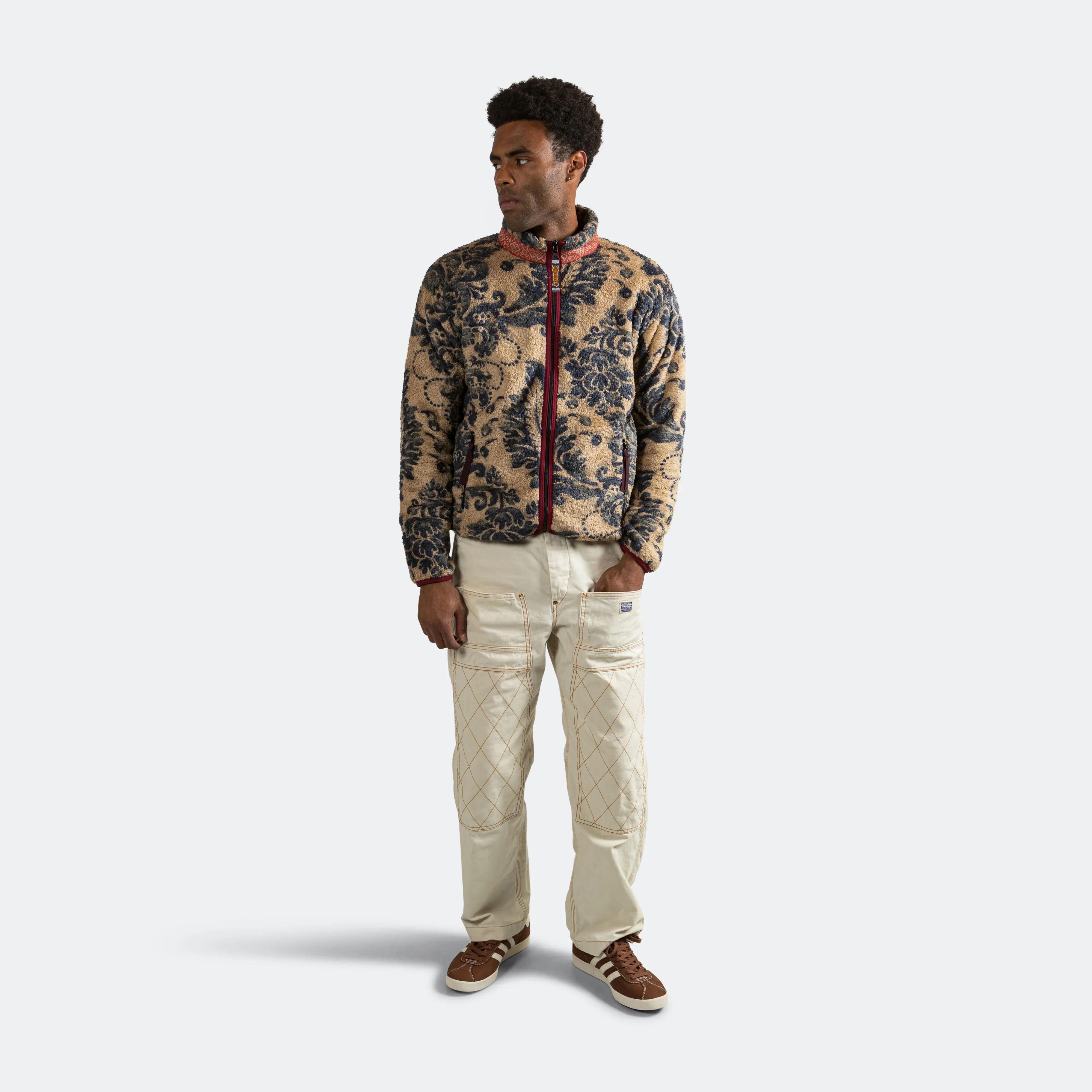 DAMASK Fleece ZIP Blouson (VirginMary) - Beige - Image 44