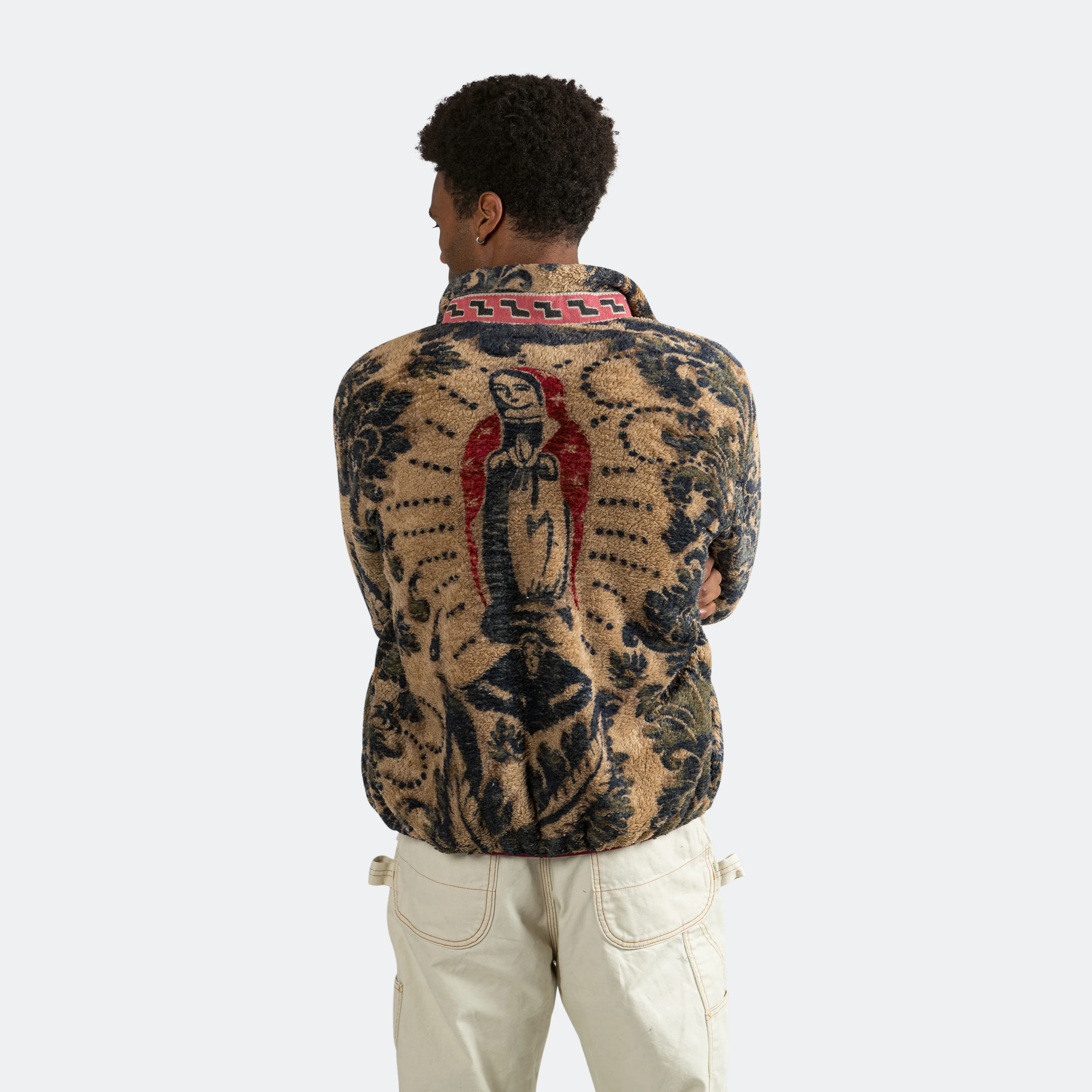 DAMASK Fleece ZIP Blouson (VirginMary) - Beige - Image 52