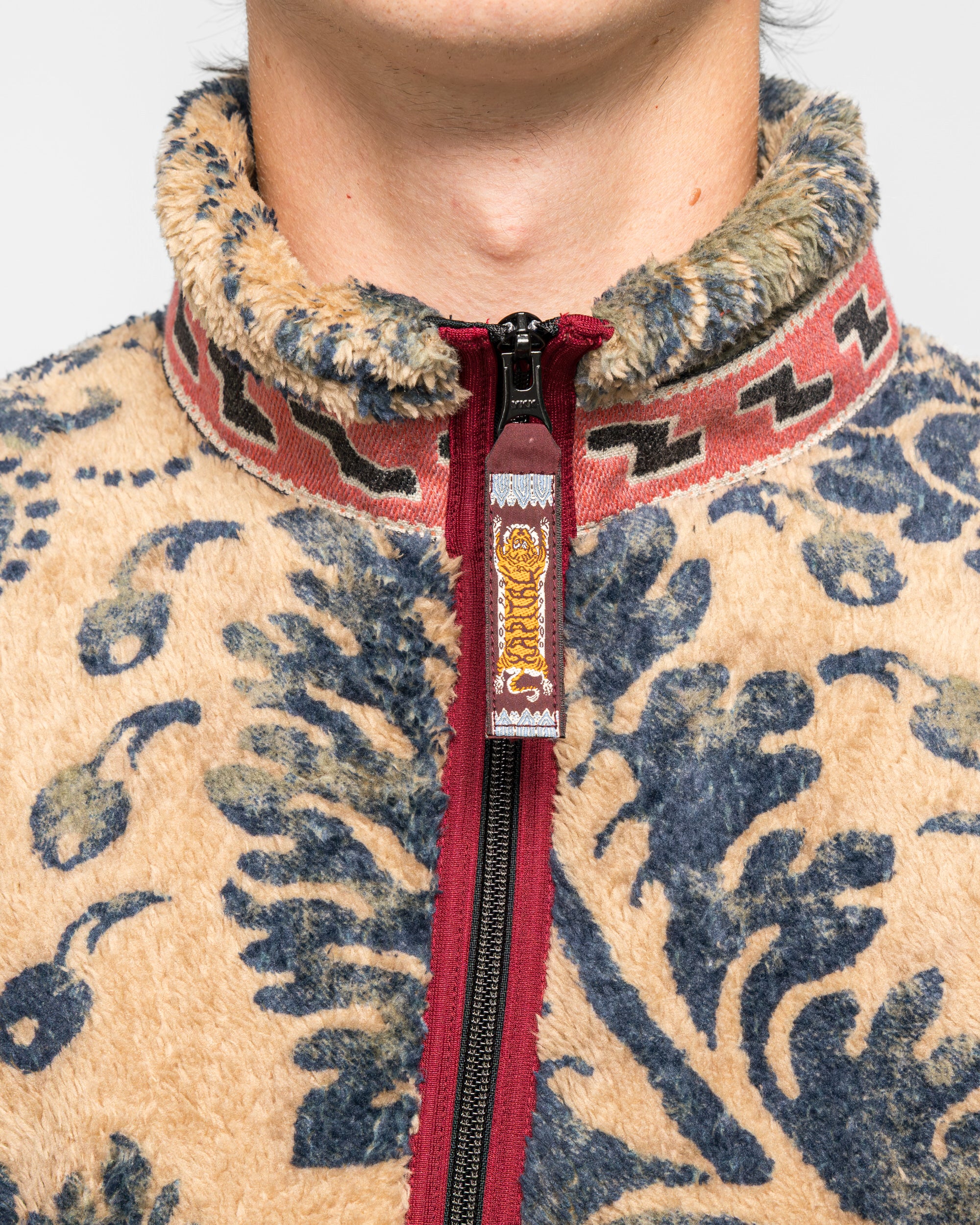 DAMASK Fleece ZIP Blouson (VirginMary) - Beige - Image 6