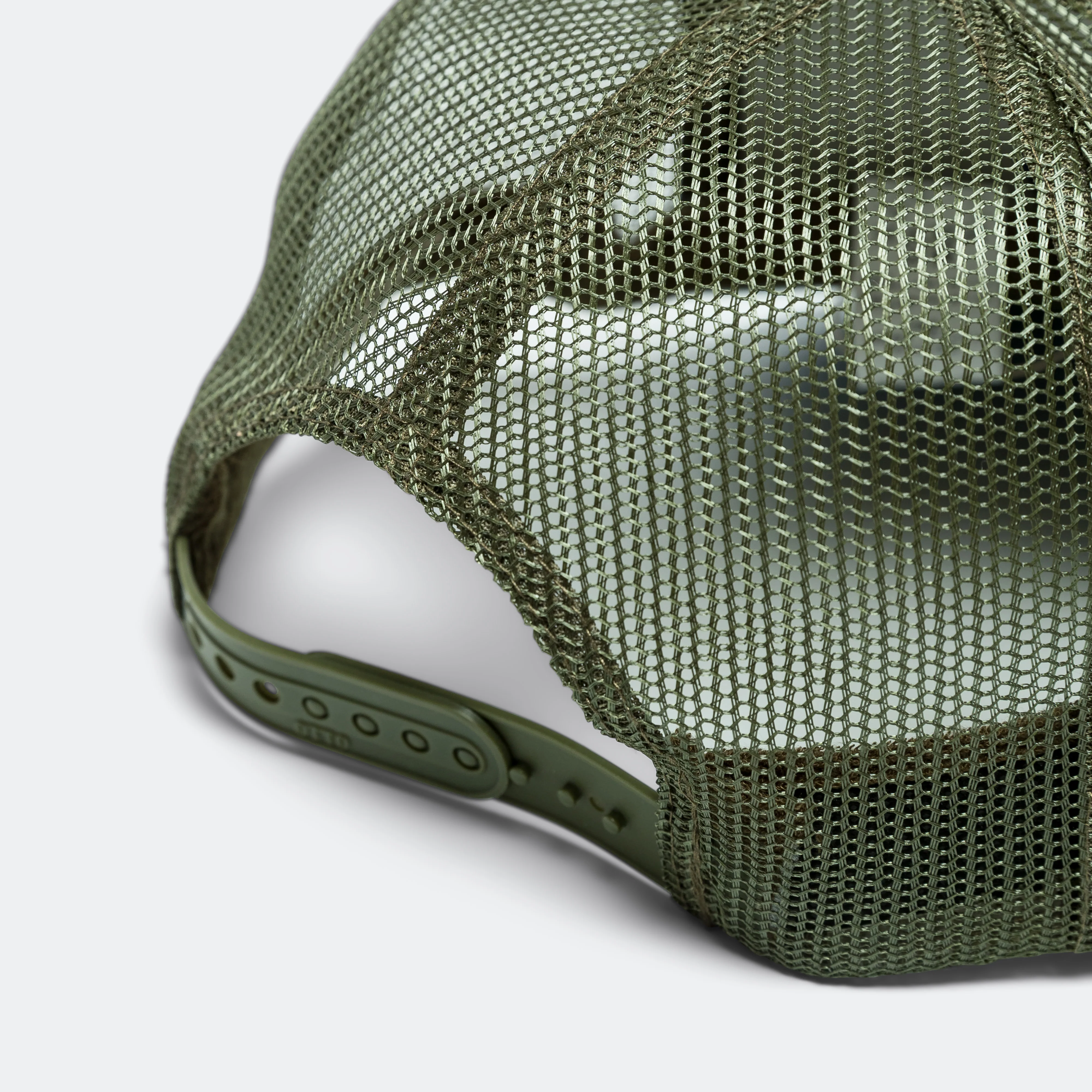 DENIM REPAIR SERVICE Denim Re-Construct Trucker Cap - Dark Green - Image 4